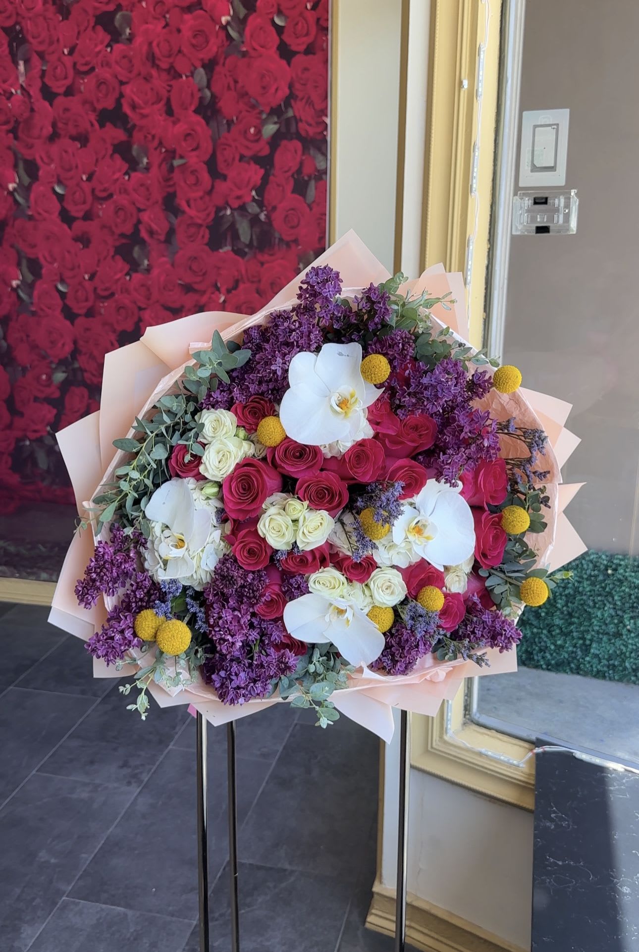 Garden of wishes  - Brighten any space with our Elegant Flower Bouquet! Bursting with vibrant blooms, this stunning arrangement features seasonal favorites paired with lush greenery for a breathtaking display.  Perfect for any occasion, it makes an ideal gift or a special treat for yourself. Elevate your decor with this captivating bouquet that brings joy and sophistication to your home or office.  Order yours today and let the beauty of flowers inspire you!