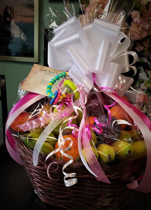 Fruit and Gourmet Basket - Please allow 72 hours for the order date.  A custom Fruit and Gourmet basket filled with quality fresh fruits and gourmet snack items like cookies, candies, chocolates and nuts. If you have special dietary restrictions Please let us know in the comment section and we will provide you with what you .Want to over the top with your requests give us a call. All Baskets are custom, There is a 24 hour advanced notice please to source the best products to place in your basket.