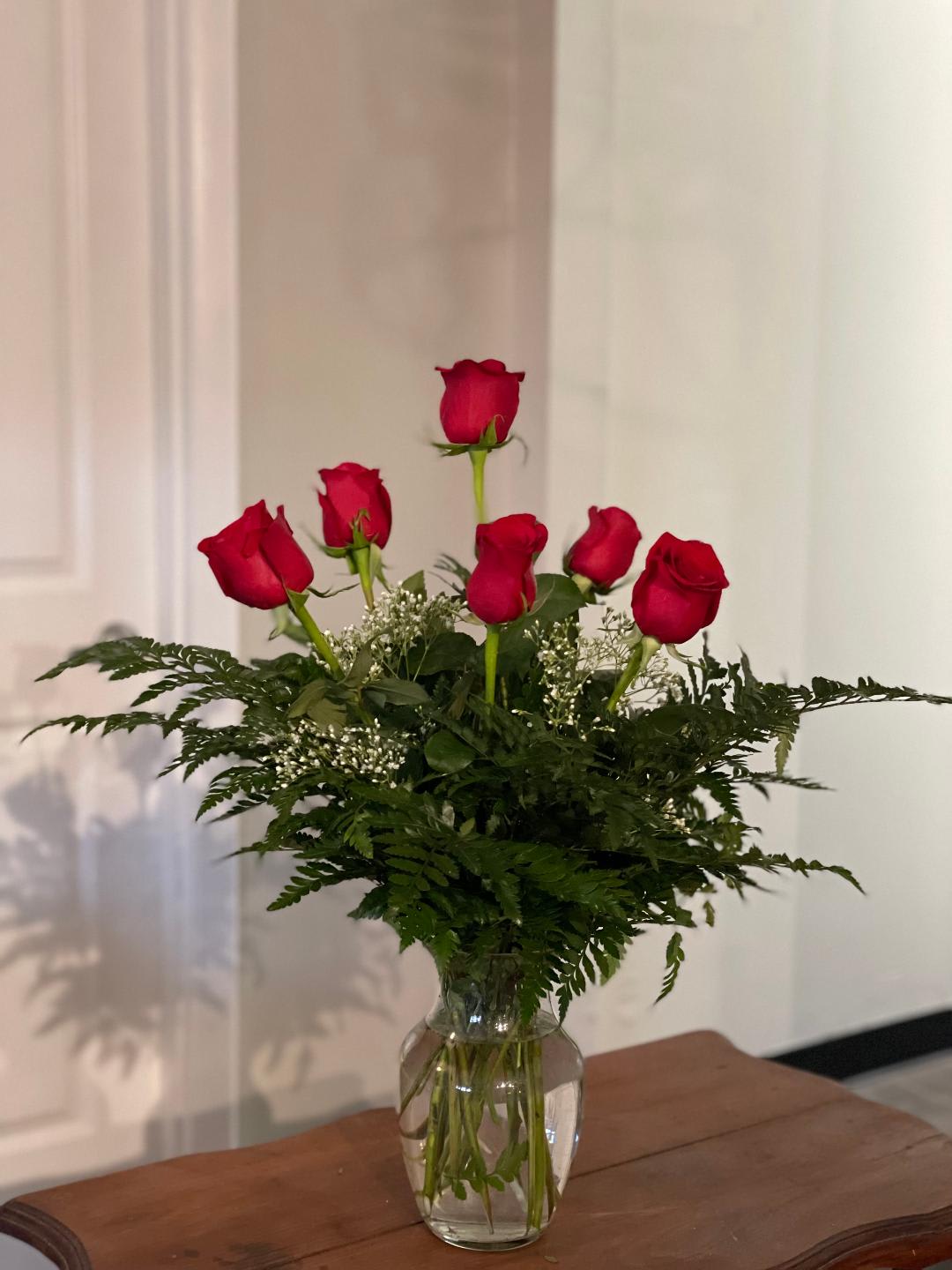 (#3)To show my love! - Simple yet beautiful!  6 red roses 