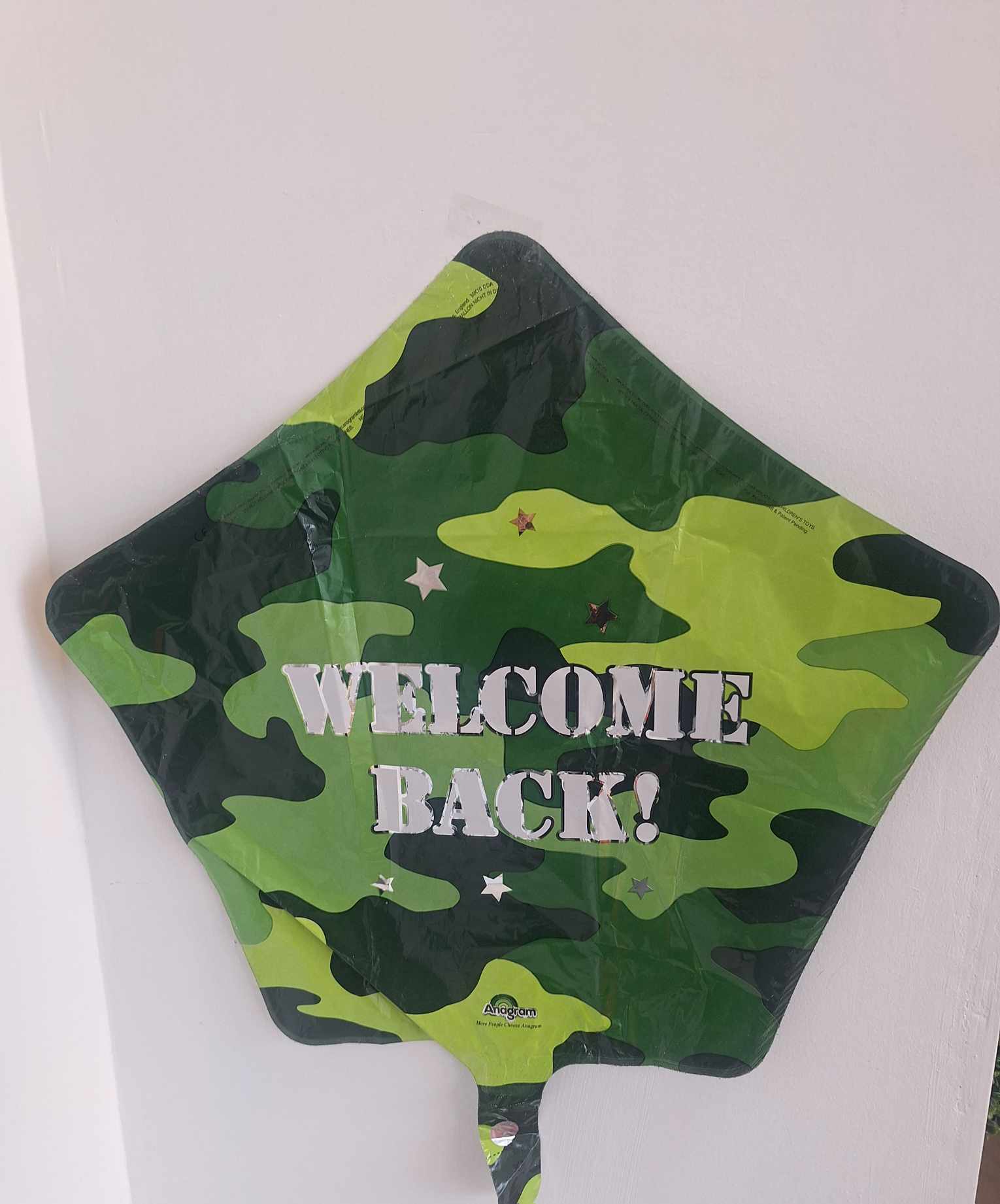 Welcome Back Mylar Balloon (250) Welcome Back Mylar Balloon (250) - 18in mylar can be added to any balloon bouquet, stuffed animal, mug, box of chocolates, or floral arrangement