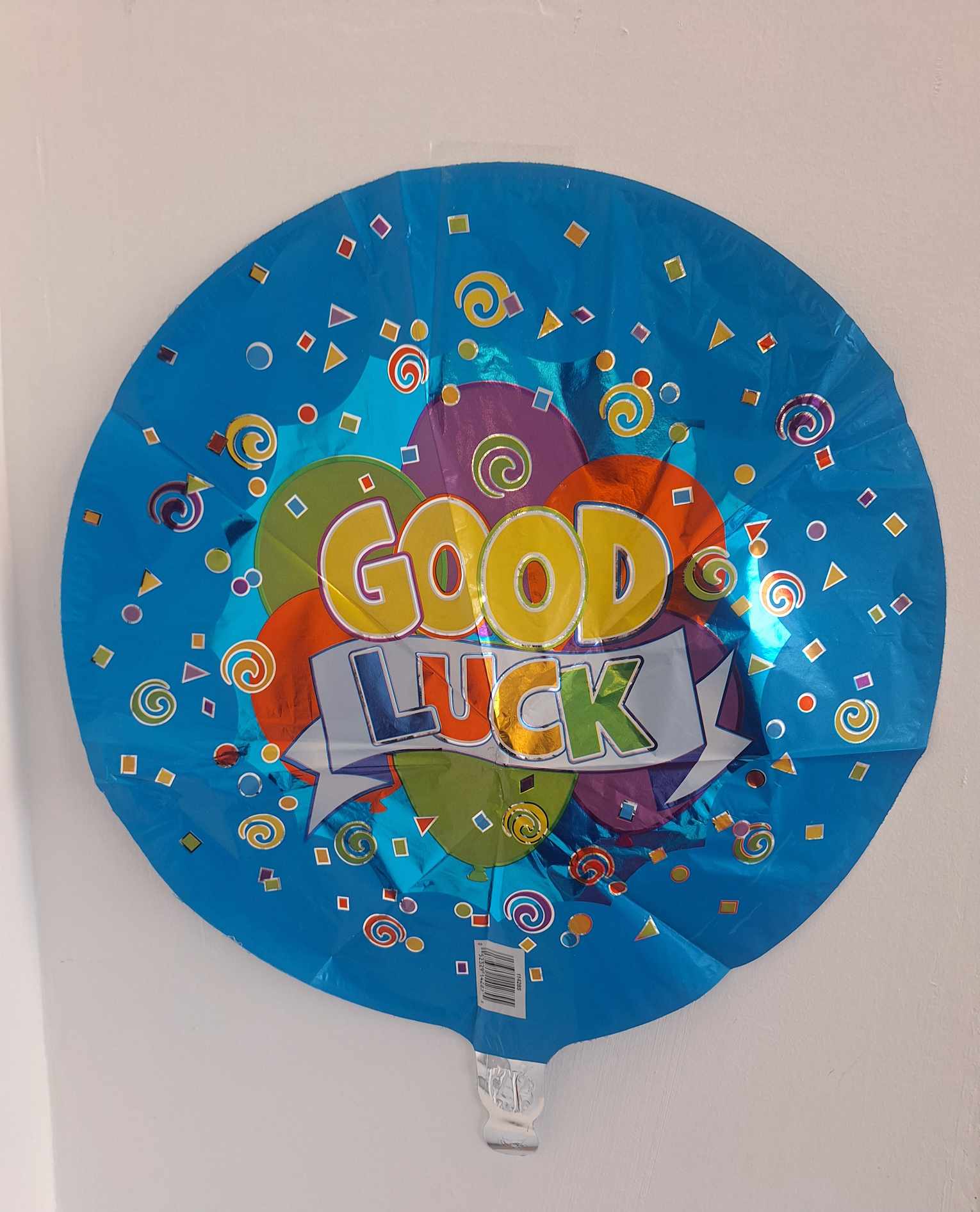 Good Luck Mylar Balloon Good Luck Mylar Balloon - 18in mylar add to any balloon bouquet, stuffed animal, mug, box of chocolates, or floral arrangement.