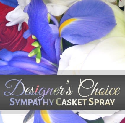 Designer's Choice Casket Spray Designer's Choice Casket Spray - Honor your loved one with stunning casket flowers that speak volumes. Our designers will create the perfect arrangement to celebrate their life.