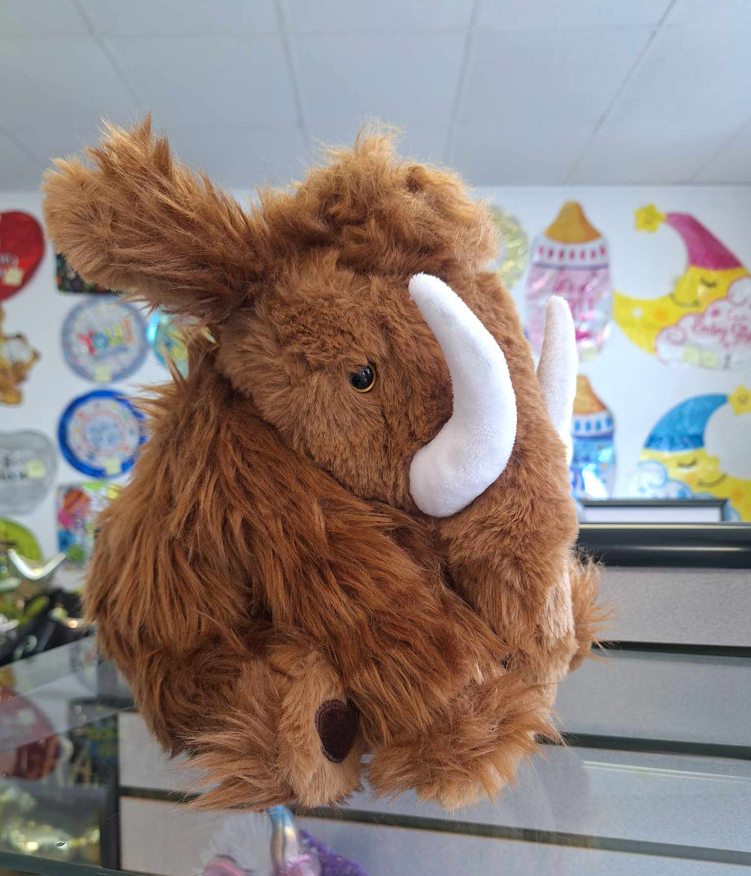 Wooly Mammoth Stuffed Animal Wooly Mammoth Stuffed Animal - Add this cute stuffed animal to any balloon bouquet or floral arrangement