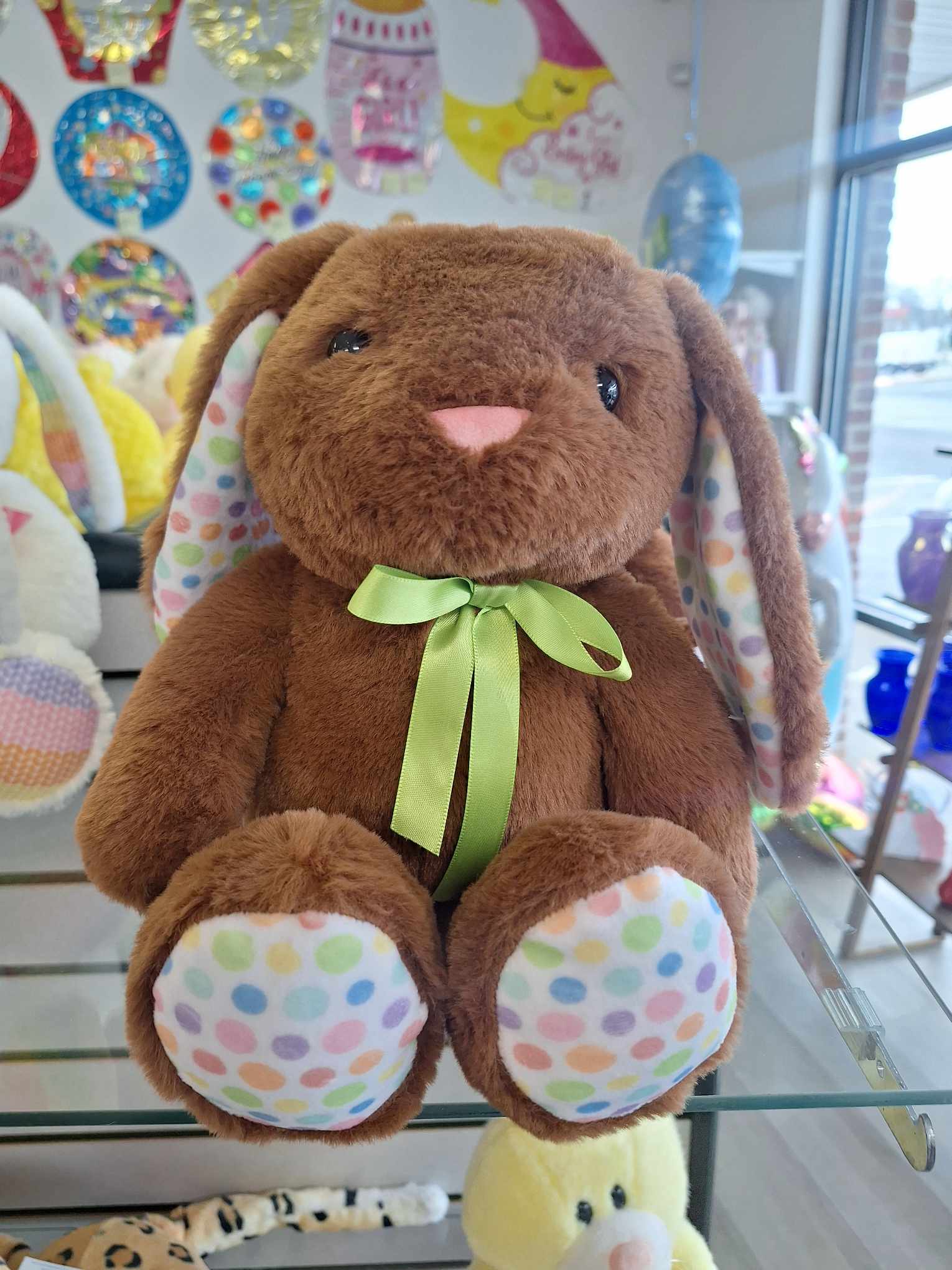 Brown Bunny Stuffed Animal - Add this cute stuffed animal to any balloon bouquet or floral arrangement