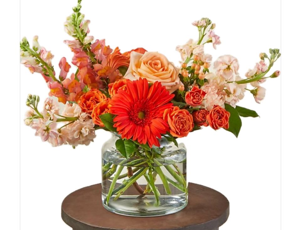 Orange Crush - Shades of Orange and Peach Create a Bright and Cheerful Feeling in This Beautiful Bouquet