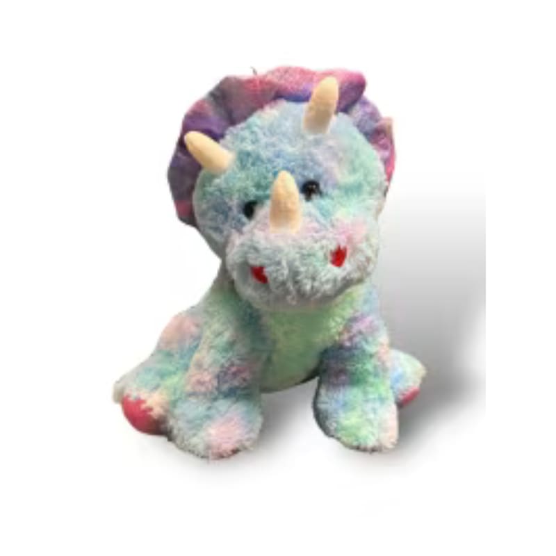 Psychedelic Dino Psychedelic Dino - This jumbo dinosaur weighs in at almost 28 inches tall and 24 inches wide breathing only love through his heart shaped nostrils