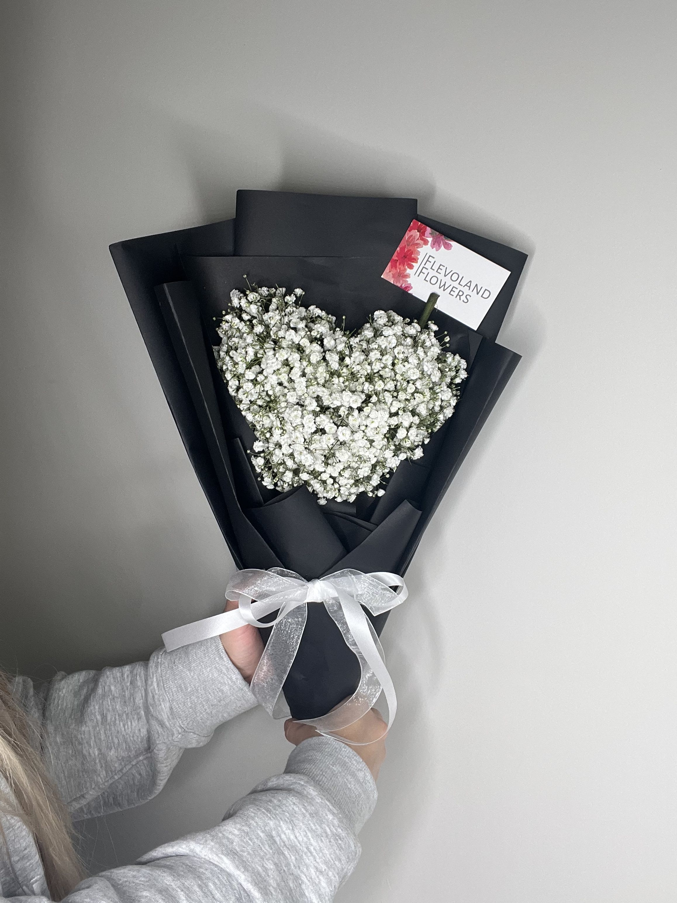 Heart of Gypsophila - This delicate and romantic arrangement, shaped like a heart, is filled with the soft beauty of Gypsophila. Perfect for expressing love and affection on special occasions. 