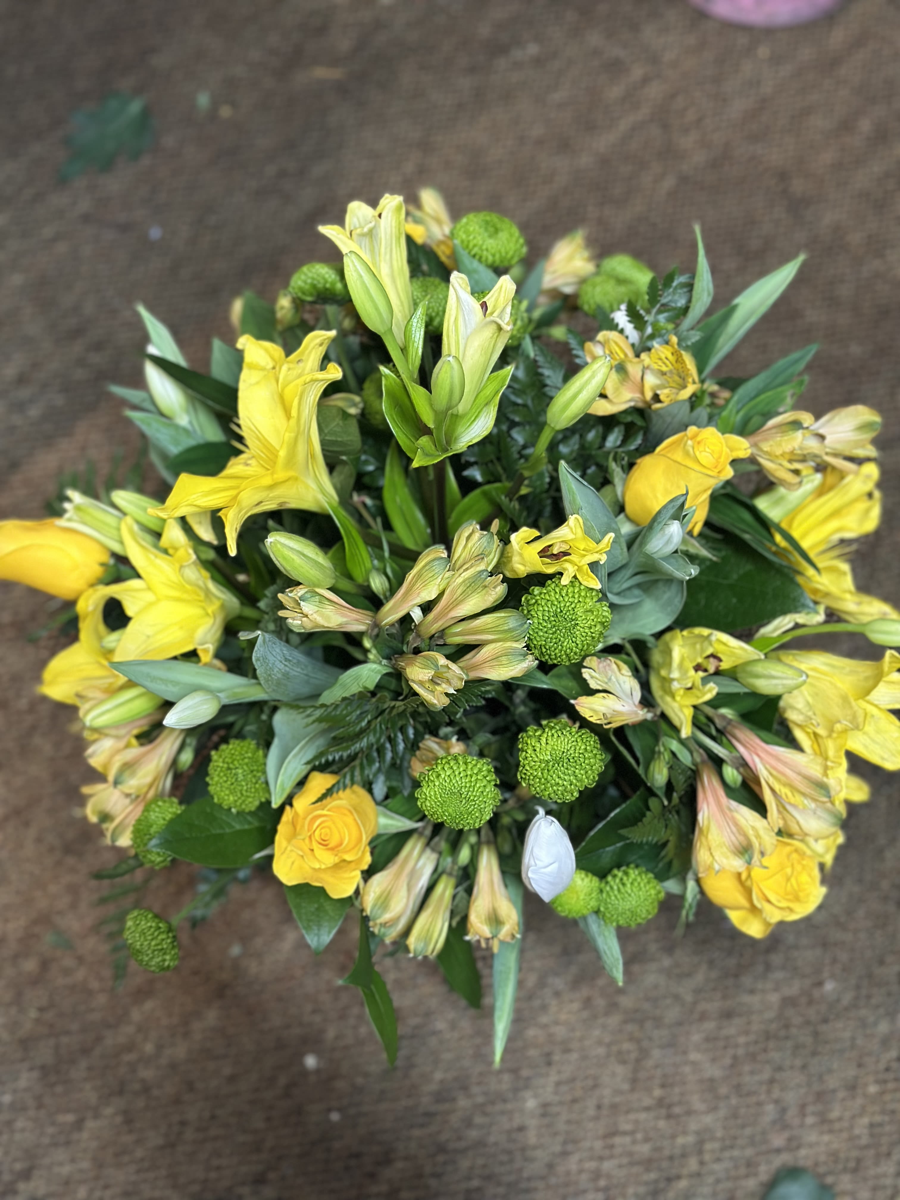 Yellow Garden Floral Mix - Show your loved one some love with our Yellow Floral Garden Mix Arrangement