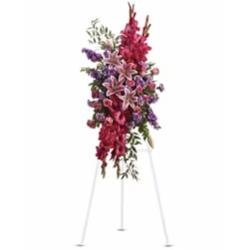 Touching Tribute Spray Touching Tribute Spray - Express admiration for her beauty and spirit with a striking tribute certain to evoke many cherished remembrances.