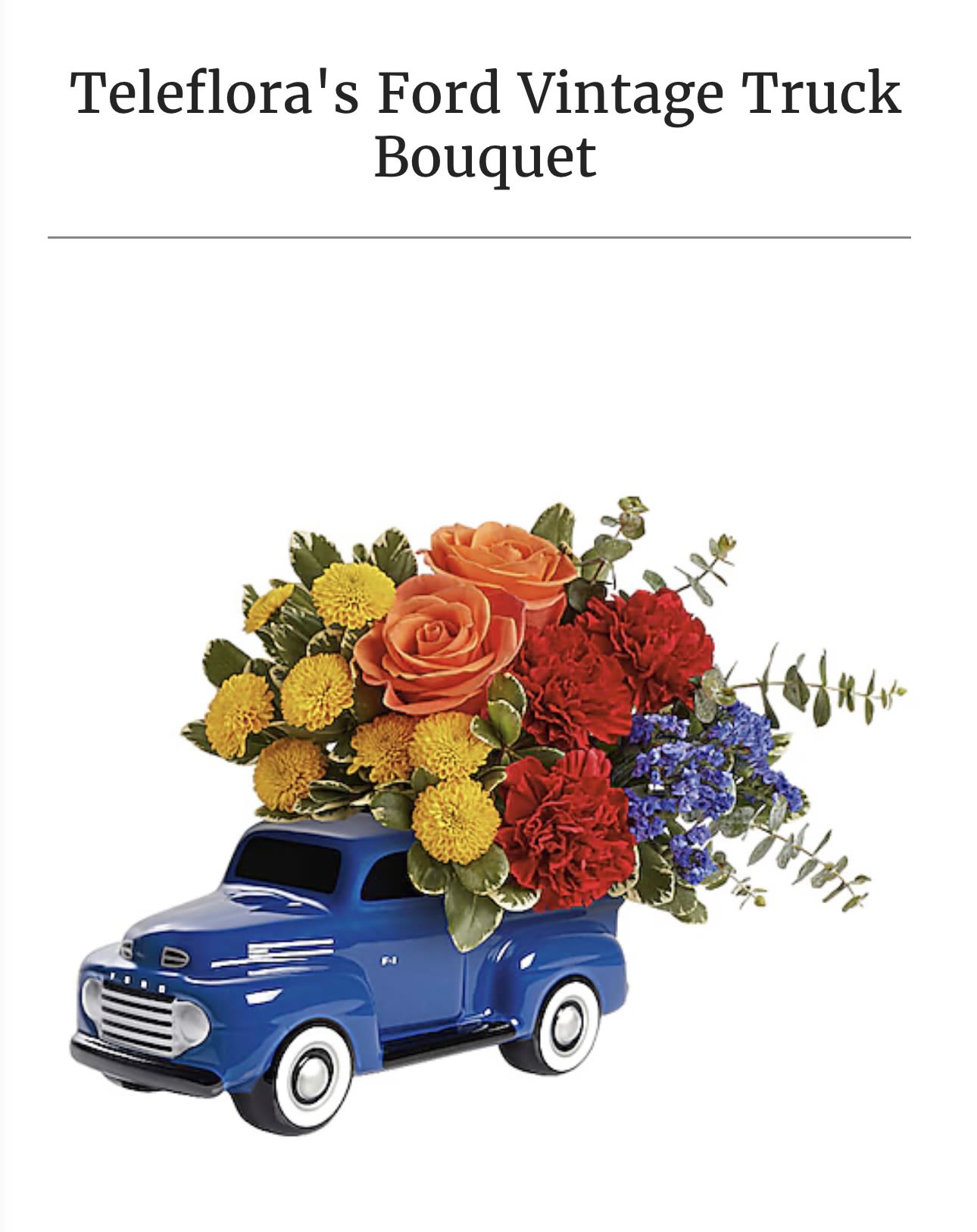 Vintage Ford Bouquet  - Simply to surprise that special person.