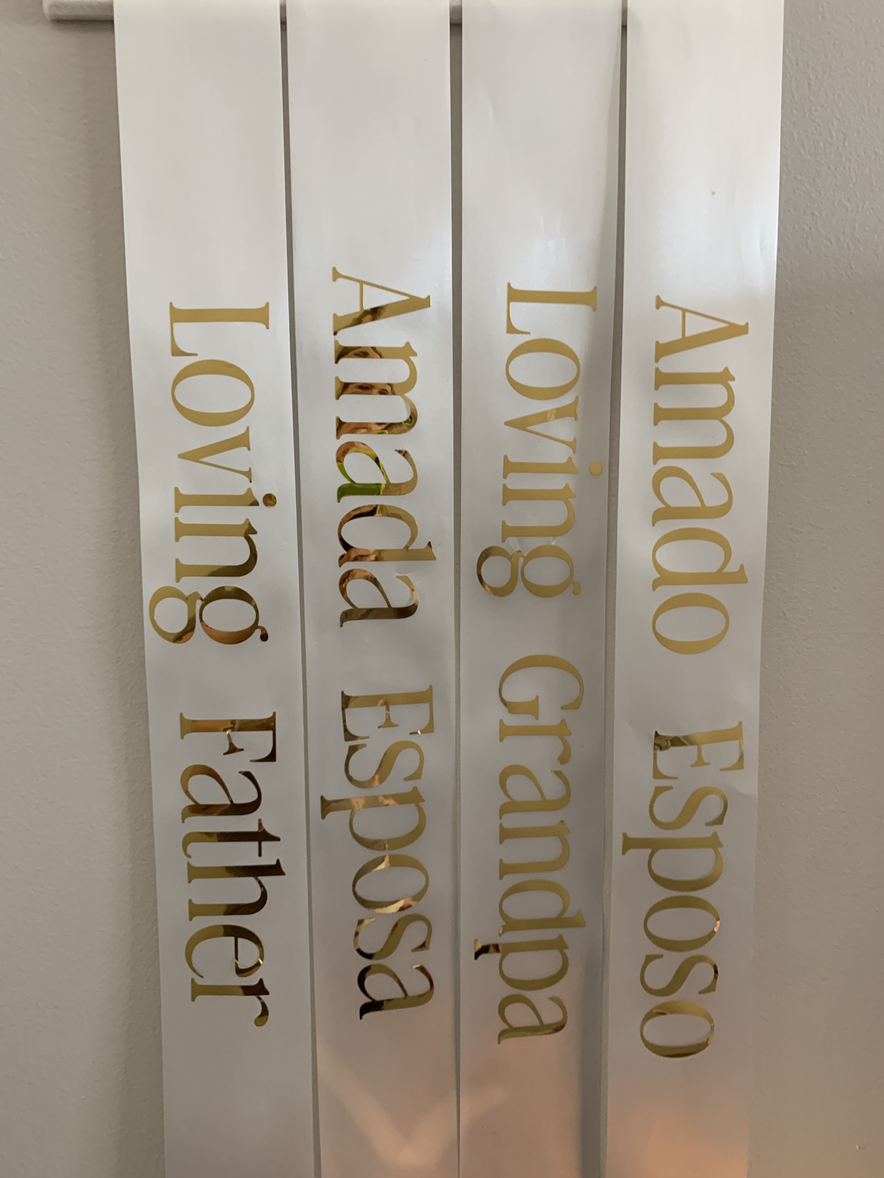Sympathy Ribbons Sympathy Ribbons - Custom personalized ribbons to accompany a peace lily or sympathy spray.