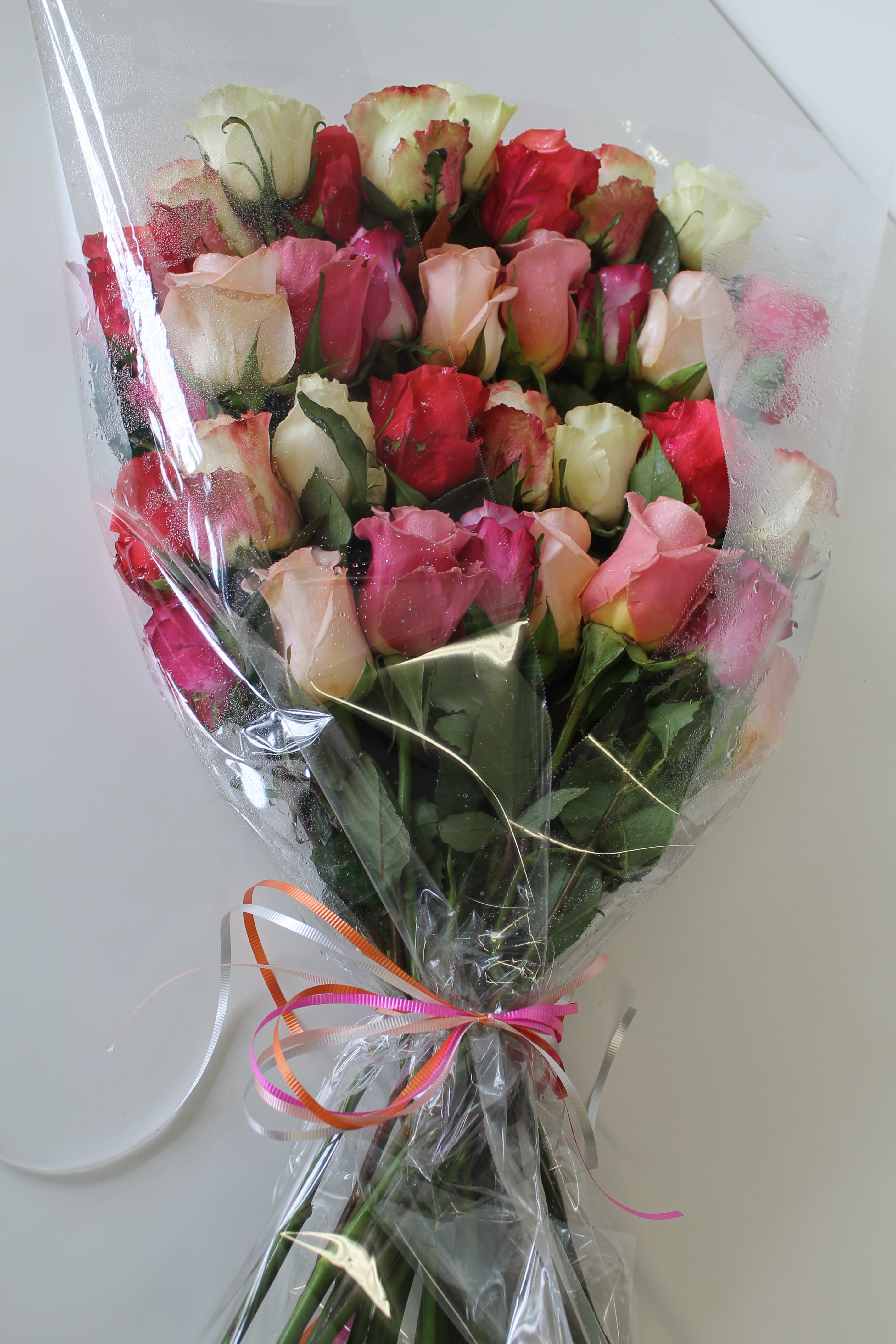 Wrapped Bouquet 36 Roses - Rose