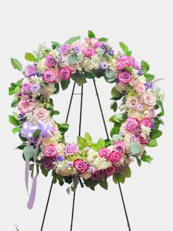 Lavender Sympathy Wreath - Lavender Sympathy Wreath
