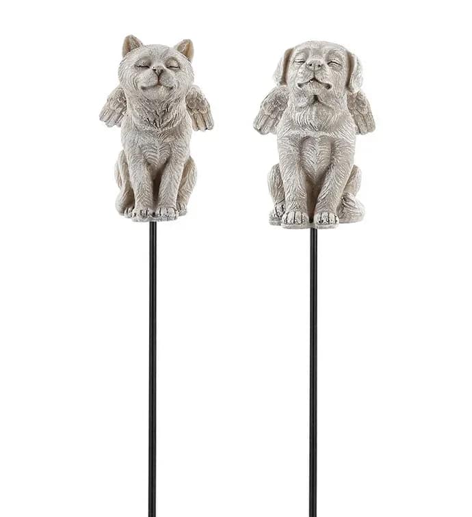 Cat or Dog Pick  - Resin keepsake pick of either a cat or dog to add a nice touch to a memory arrangment. 