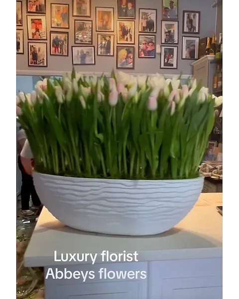 Tulip garden - 200 beautiful tulips handcrafted arrange by one of our professionals. This amazing arrangement was created for a celebrity. 