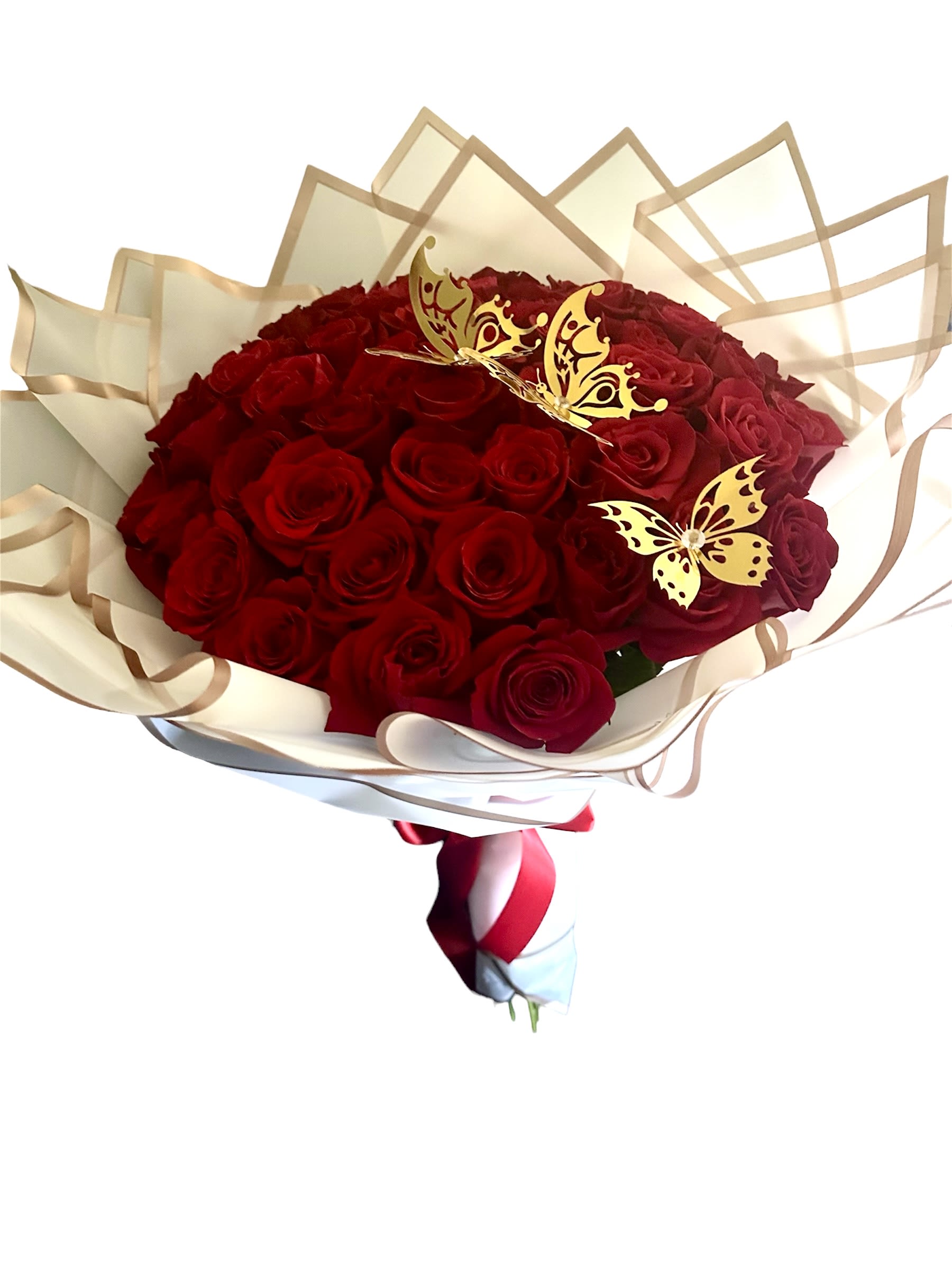 50 red roses 50 red roses - surprise with a beautiful detail