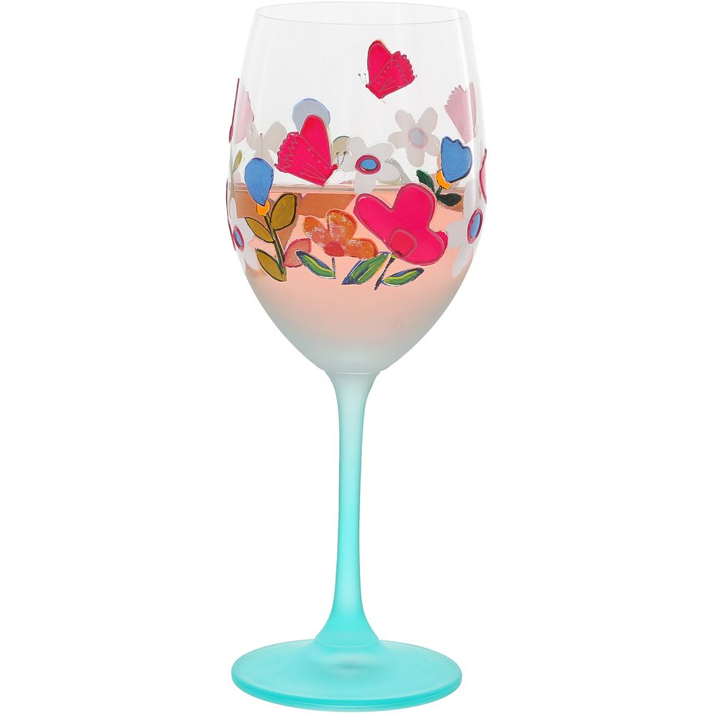 Wine Glass Gift Box- Not Enough - Gift Boxed 18oz Wine Glass with message not enough wine in the bottle to fix this f*cking Day. 