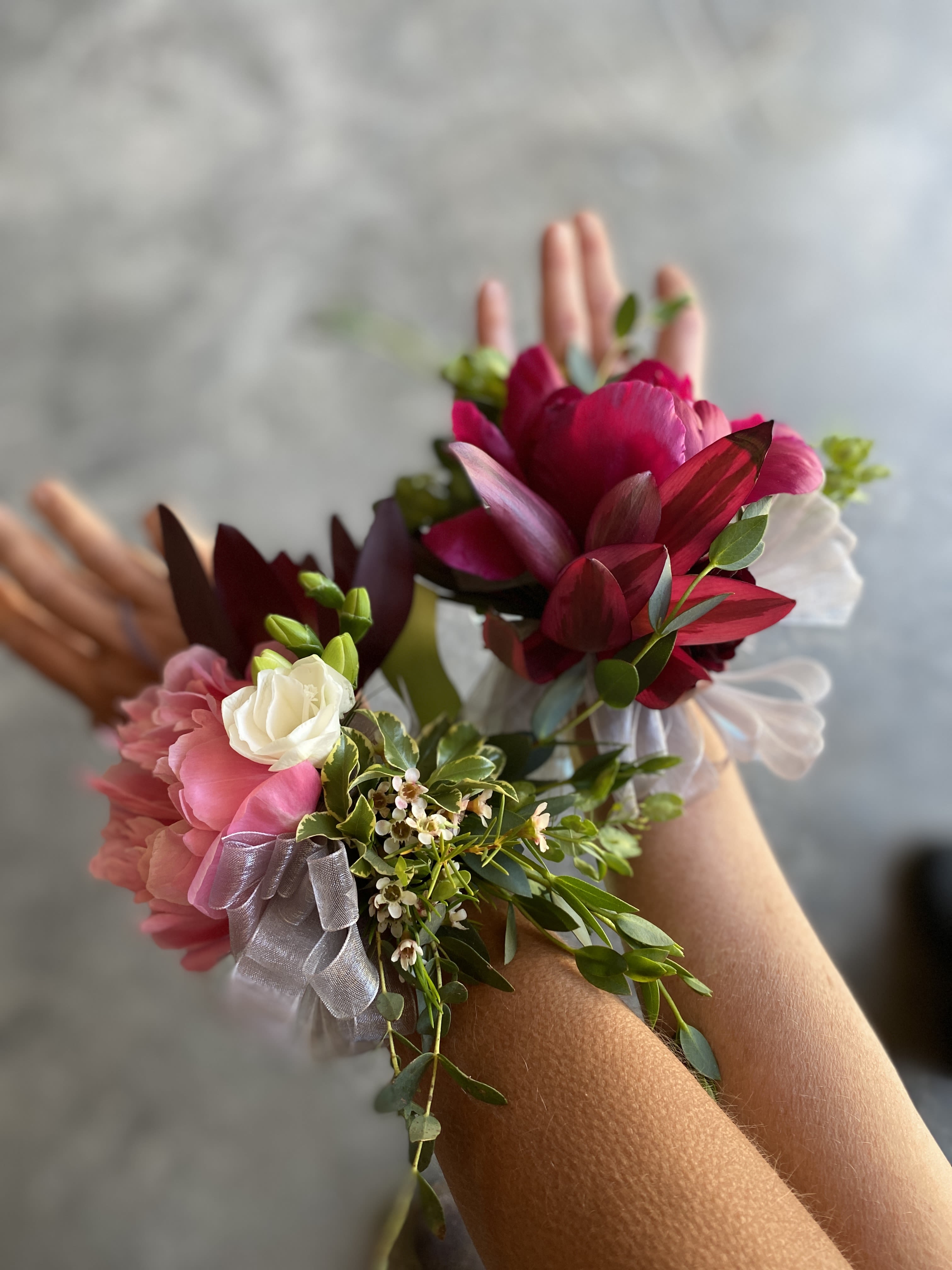Custom Wrist Corsage - custom corsage to compliment your look