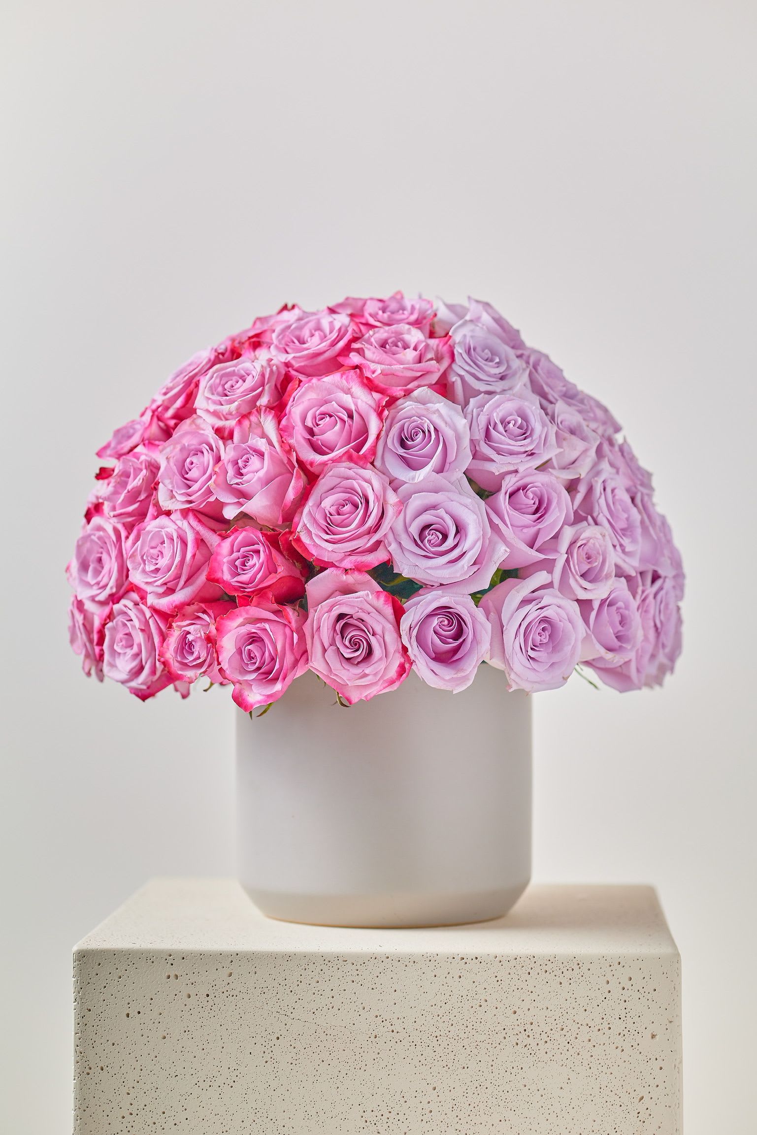 Harley Quinn - Two color rose ball. Can be made in any color combo or single color. Choice are pink, white, purple, yellow. Orange   Picture shown is two shades of purple