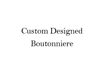 Custom Prom Boutonniere Custom Prom Boutonniere - Boutonniere designed to coordinate with your dress! Please put details in 'Special Instructions' when placing an order, include any colors or flowers you would like along with the jacket color! You are welcome to text a picture of your dress to Tara at 612.386.2950; Please include your first and last name along with the pick-up date of your order when texting.