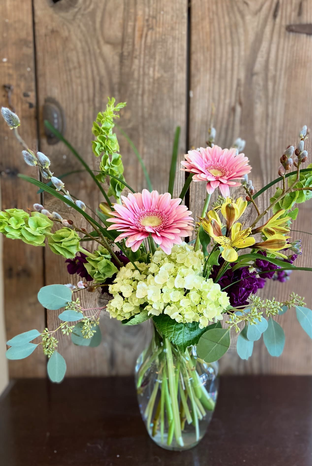 Soft Spring Mix Soft Spring Mix - Medium Size Vase with Mix of Tall Spring Flowers. **COLORS/FLOWERS may vary.