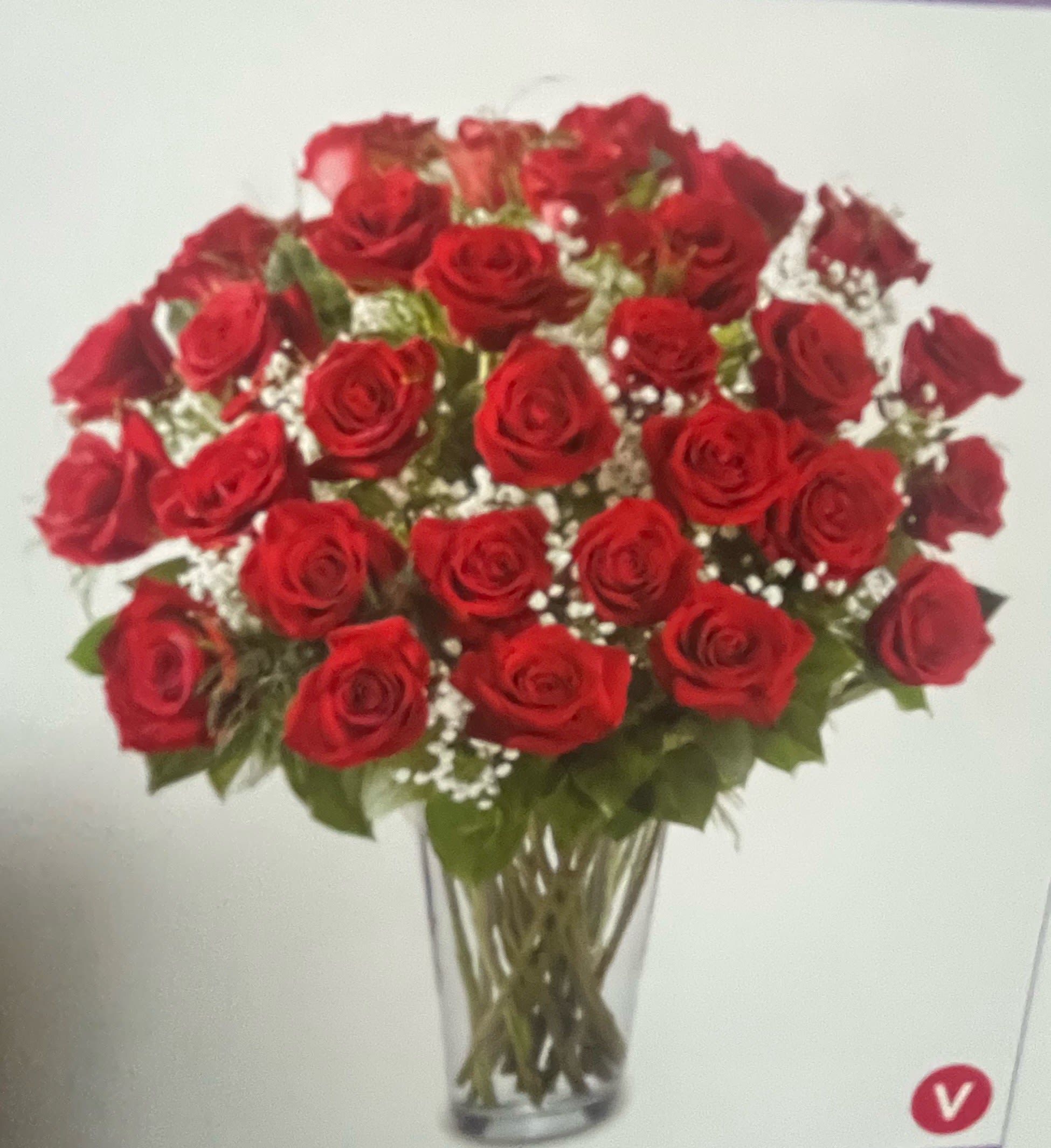 Ultimate elegance 4?dozen red rosas Ultimate elegance 4?dozen red rosas - 48 Rosa’s red 8 gypsophila and greens
