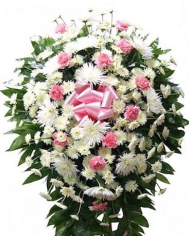 White & Pink Standing Spray White & Pink Standing Spray - White & Pink Standing Spray