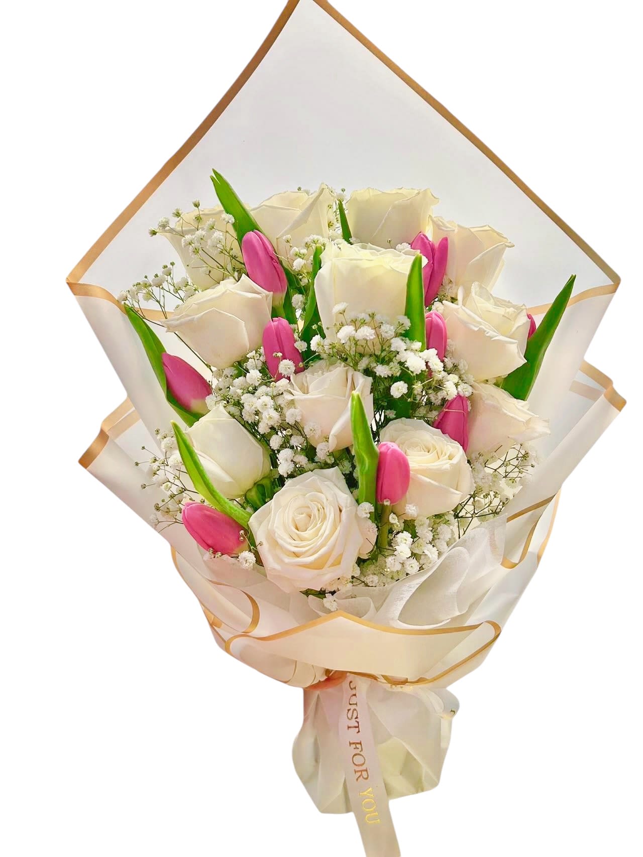 Tulip With Rose - This item is not coming with vase 