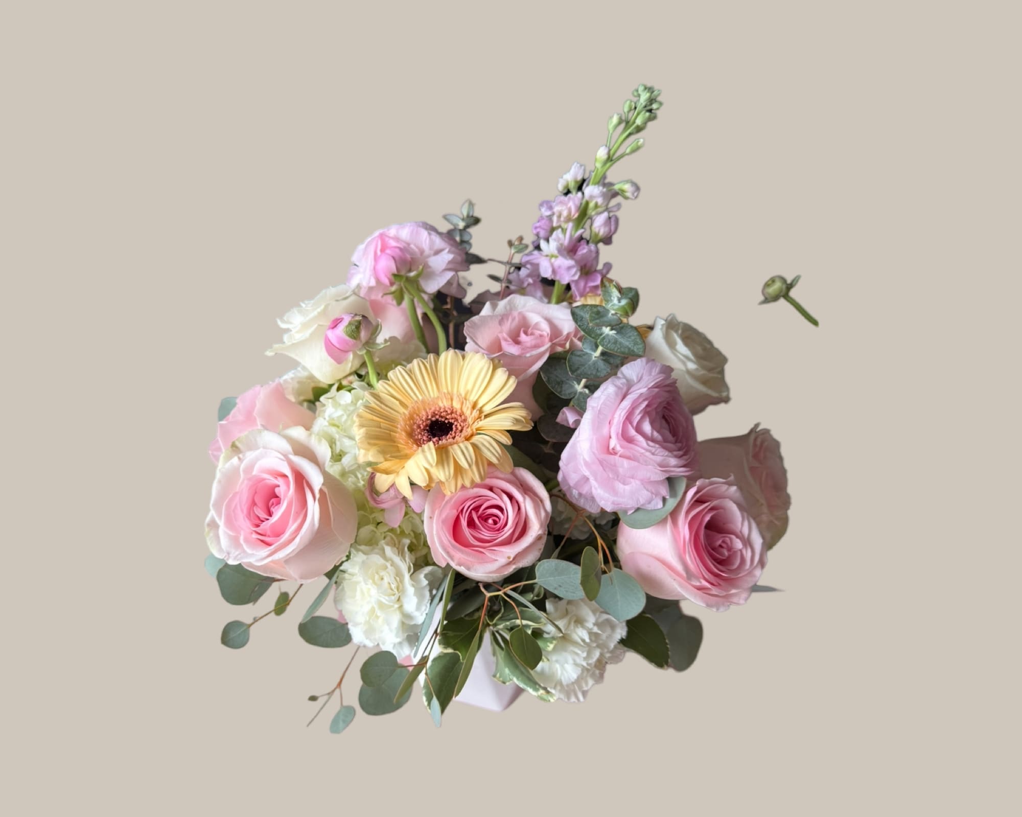 Spring vibes Spring vibes - Ranúnculos,Gerbera,roses eucalyptos,carnation