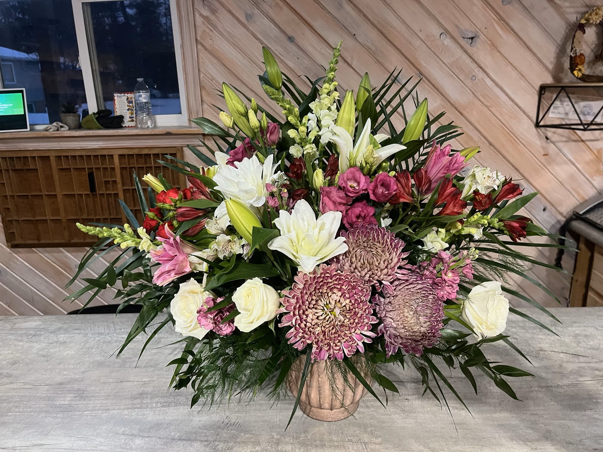 Glory Days Glory Days - Traditional, large sympathy arrangement.