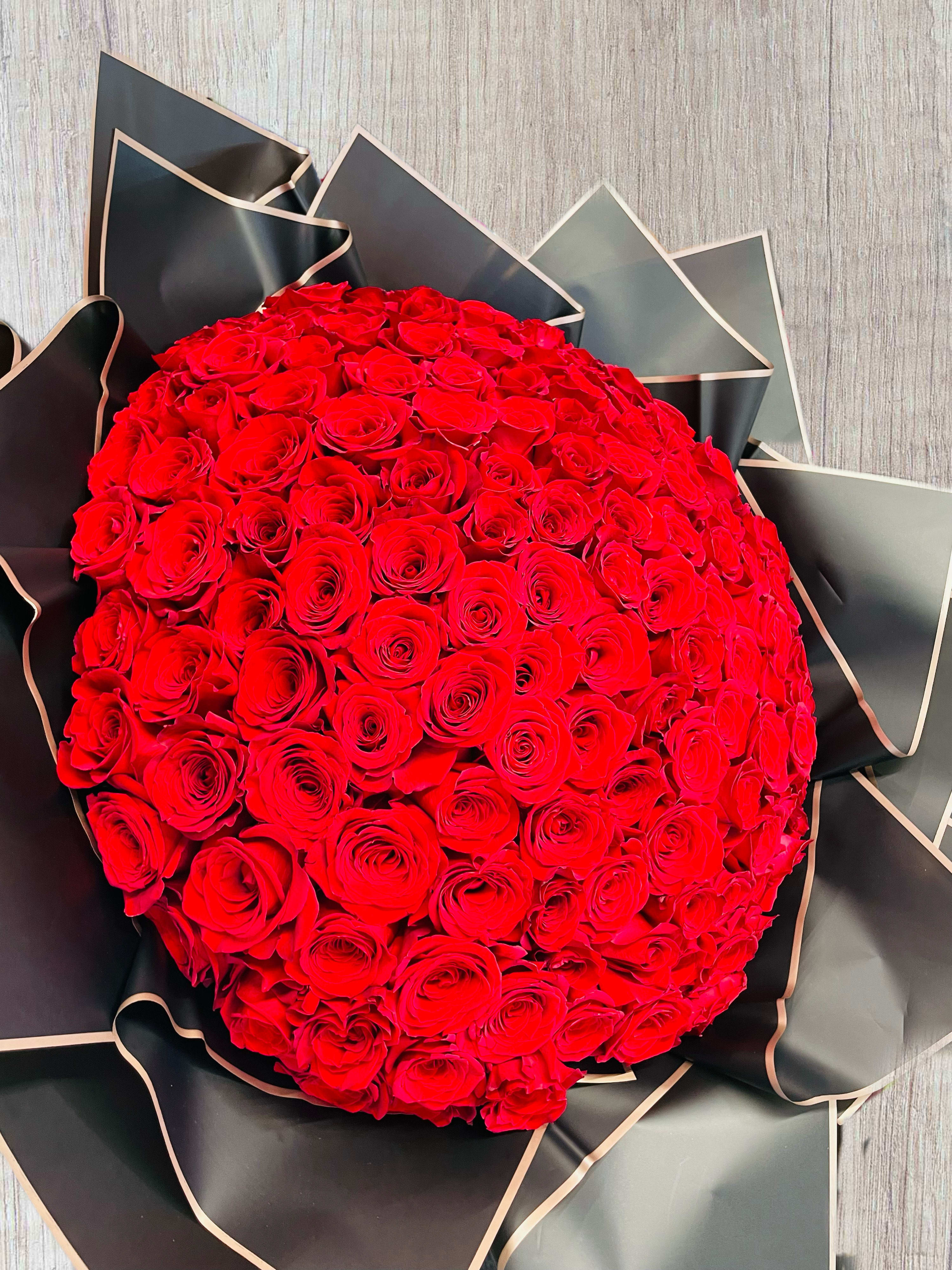 150 Rose Bouquet 150 Rose Bouquet - Roses are classy and beautiful! Send this lovely bouquet to someone special! High-quality roses are used to form this bouquet.