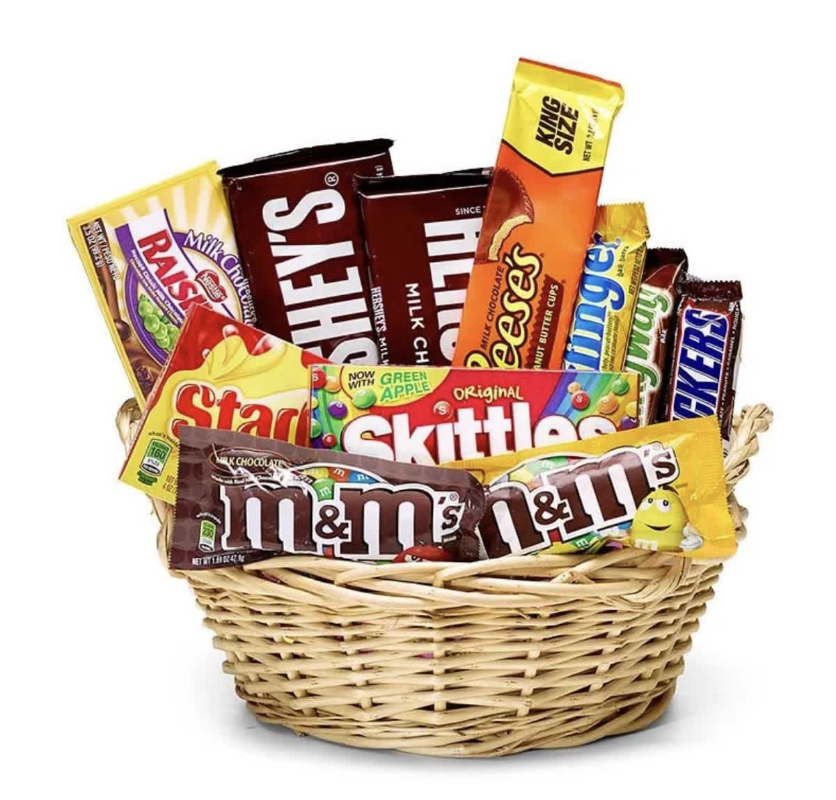 Candy-Overload Bakset - An overload of your favorite chocolate bars and candy faves!