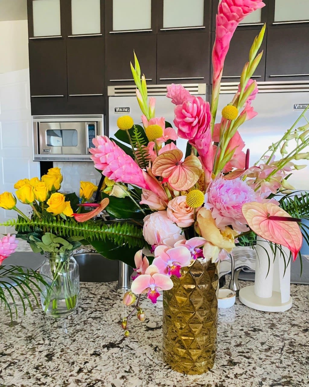 Don't Hate Me Cuz I'm Beautiful Don't Hate Me Cuz I'm Beautiful - A monochromatic use of Pinks that screams Don't hate me cuz I'm beautiful... Cuz I am! The use gorgeous tones in the pink of the Ginger, Anthurium, and Phalaenopsis orchid can not be matched!
