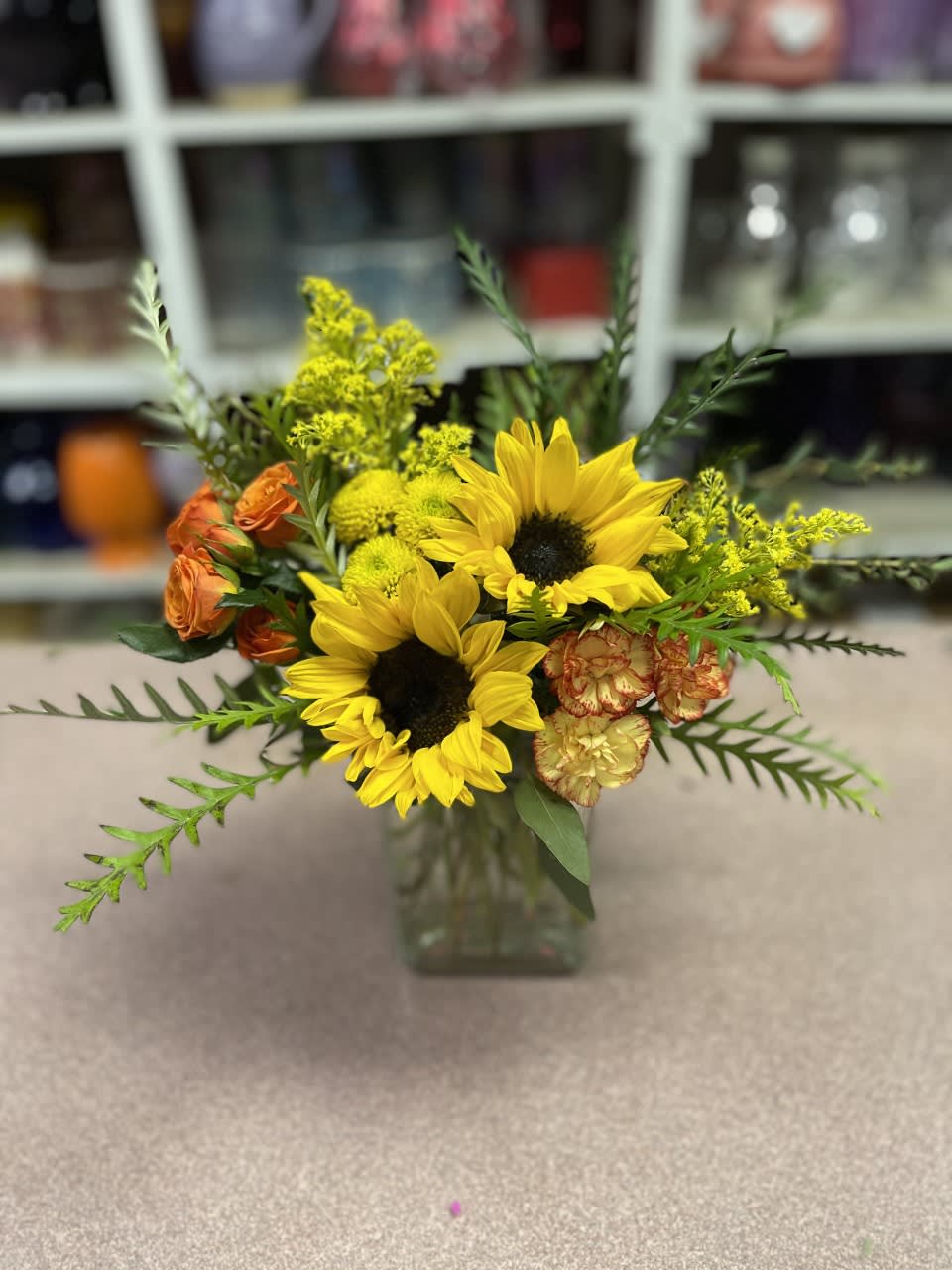 Fall Treat Fall Treat - Just a little treat to brighten someone's day! the pops of yellow and orange bring cheer!