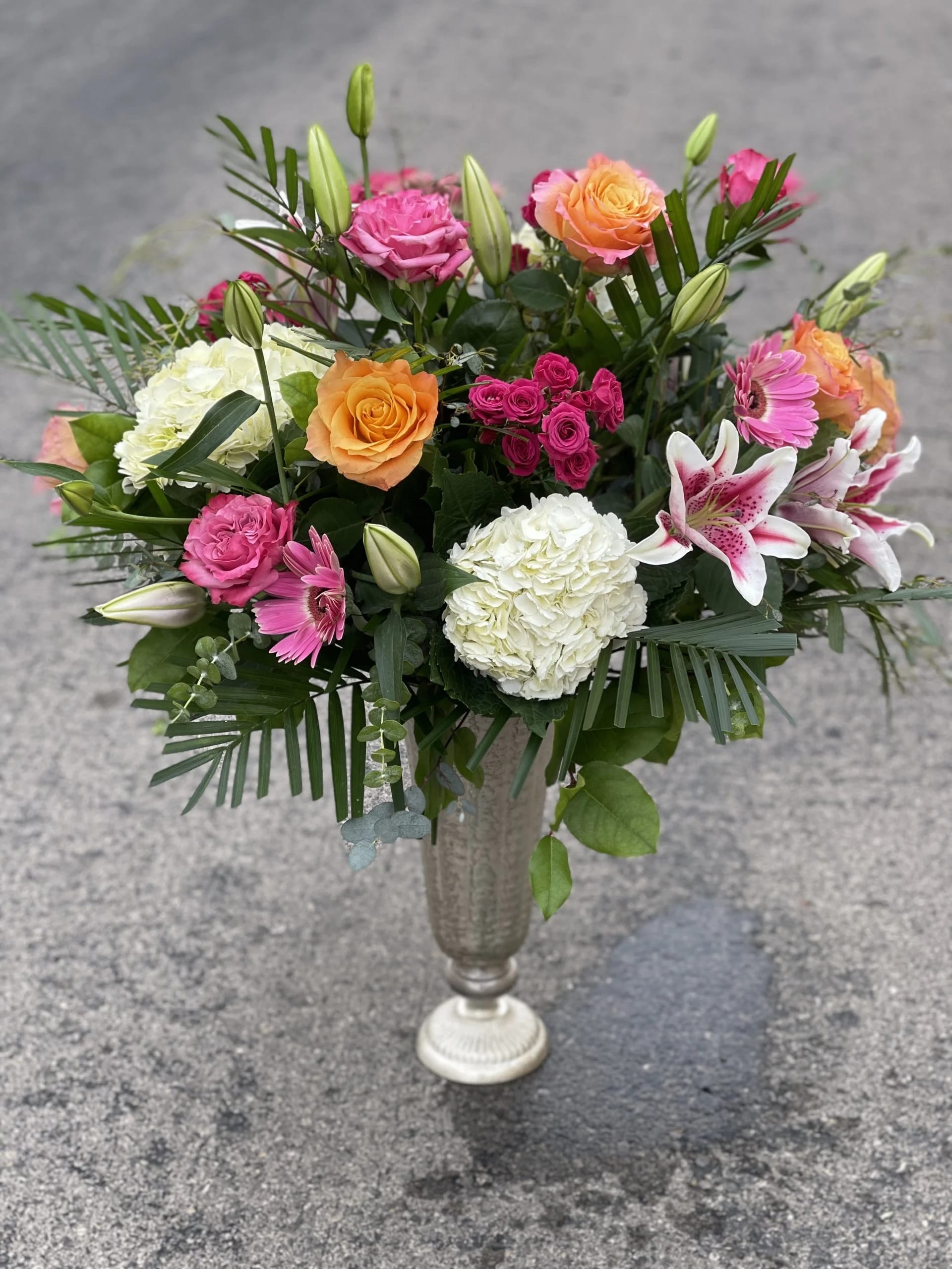 Hey Girl, Hey - Mmmm... I can hear the fragrance of the stargazer lilies from here, screamin' Hey Girl, HEY!  *vase is subject to change due to availability.