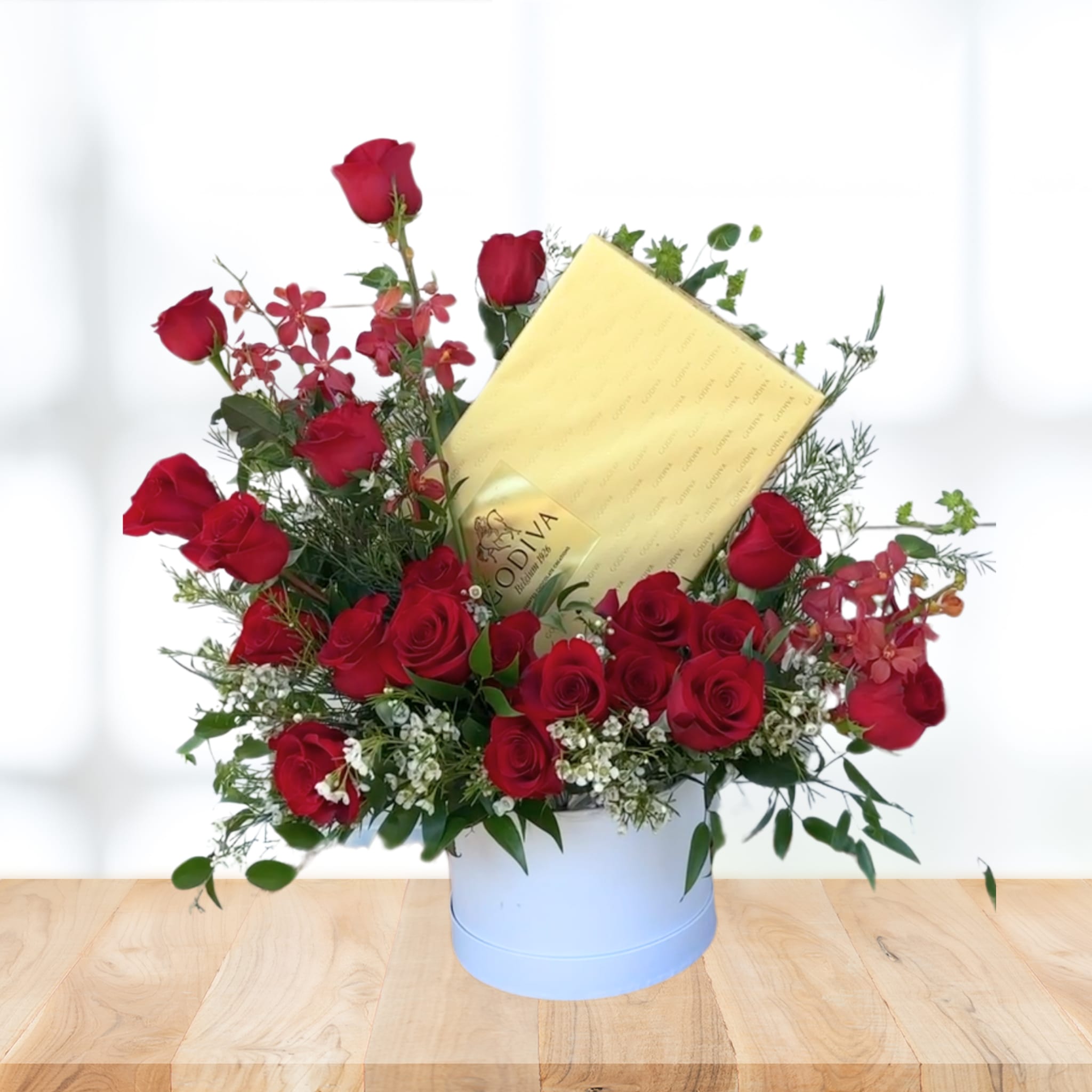 Caja de rosas con chocolates para Bay Shore, New York Caja de rosas con chocolates para Bay Shore, New York - Caja de rosas con chocolates para Bay Shore, New York