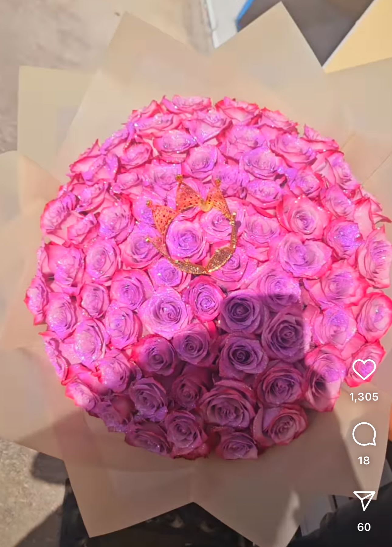 100 stems Roses bouquet - Big bundle deluxe roses bouquet we had in all collors