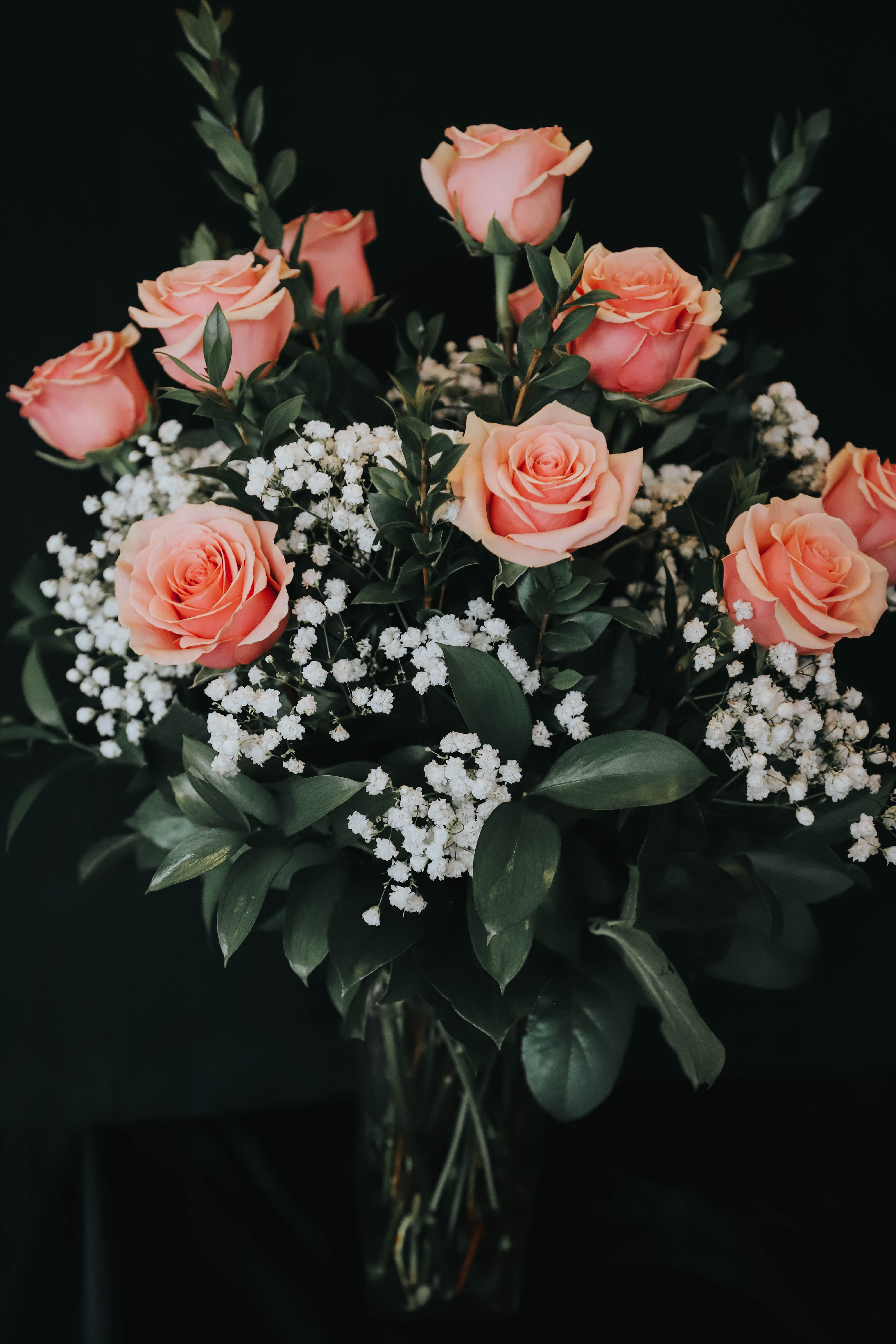 Make Me Blush Pink Roses Make Me Blush Pink Roses - 12 creamy blush pink roses arranged with premium greenery and soft baby's breath.
