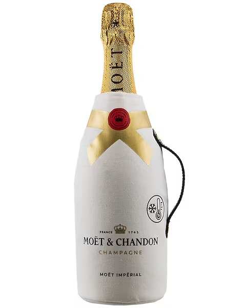 Moet &amp; Chandon Brut Imperial - The Moet &amp; Chandon Imperial Brut NV is characterized by bright fruitiness and elegant maturity. The color is an elegant golden straw yellow with amber highlights. Radiant aromas reveal notes of apple, pear, yellow peach, honey, and floral nuances along with elegant blond notes of brioche and fresh nuts. The bottle is presented in an elegant white Ice Jacket (Perfect for the holidays) or in a floral arrangement as shown on this page. YOU MUST BE 21 OR OLDER TO ORDER THIS PRODUCT. A SIGNTURE OF SOMEONE 21 OR OLDER WILL BE REQUIRED UPON DELIVERY.   All prices in USD ($)