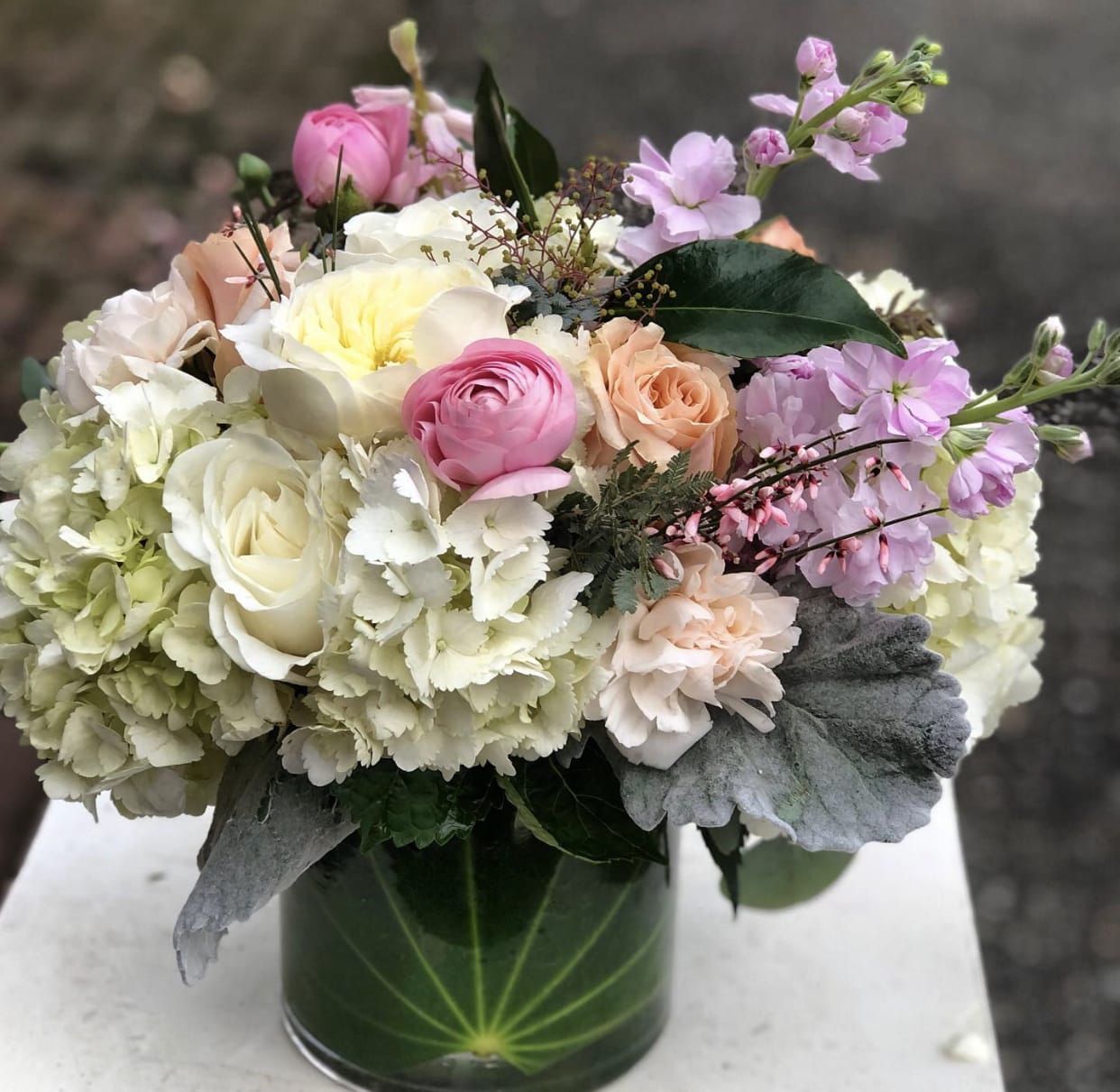 Cotton Candy Cotton Candy - Sweet snd romantic palette that is perfect for any occasion. Hydrangeas, roses, stock, and ranunculus. Perfect flowers for birthdays, "get well soon," new baby, sympathy, congratulations, romantic gestures, and "Thank you." Also a beautiful wedding palette. Available for delivery in Seattle, Bellevue, Shoreline, and surrounding areas. Available for delivery in all neighborhoods in Seattle including Magnolia, Ballard, Fremont, Downtown, Queen Anne, Crown Hill, U District, West Seattle, International District, Capitol Hill, Pioneer Square, Beacon Hill, Columbia City, Georgetown, etc.
