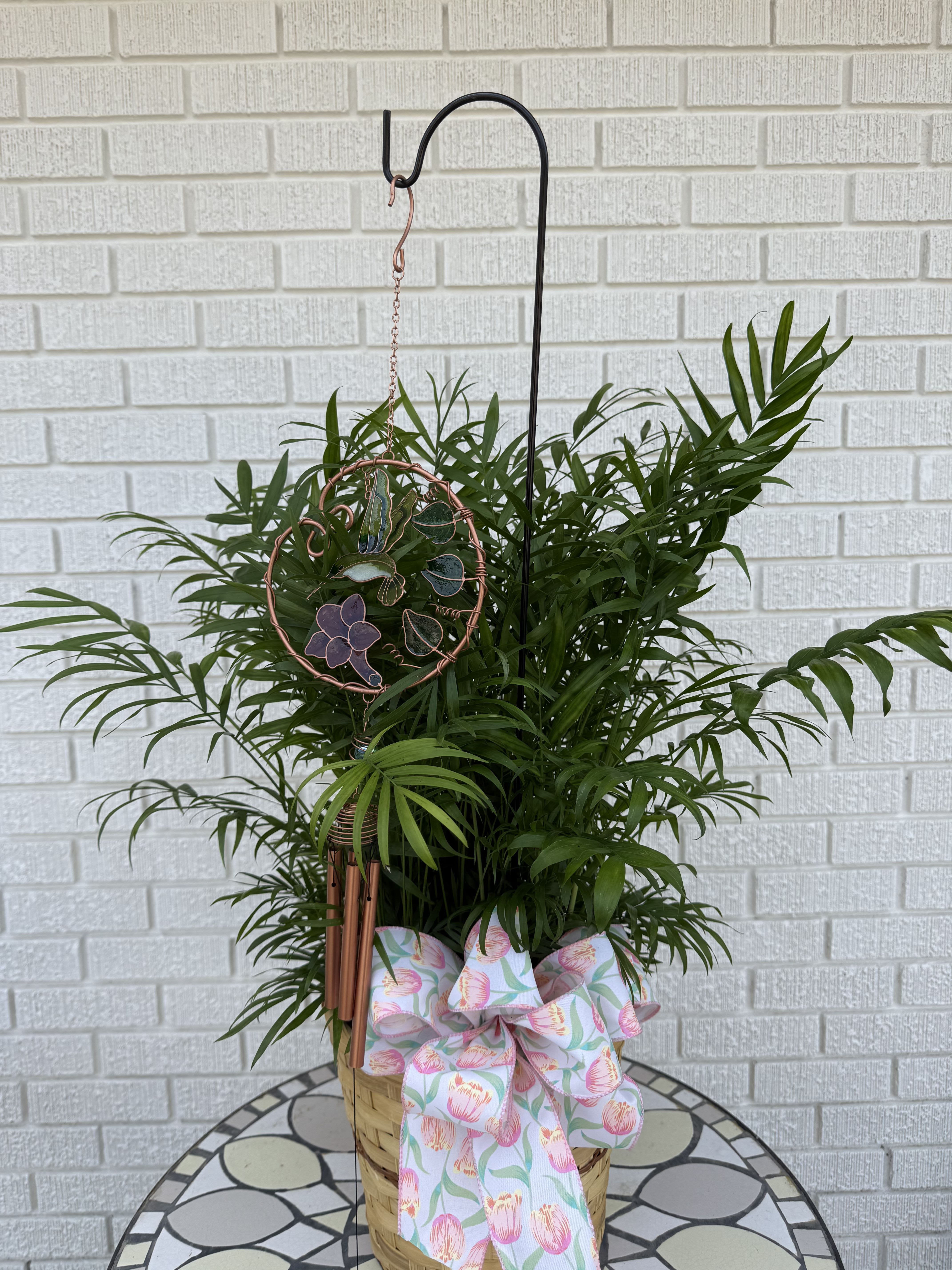 Plant With Chime - Designers choice from a variety of plants and chimes 
