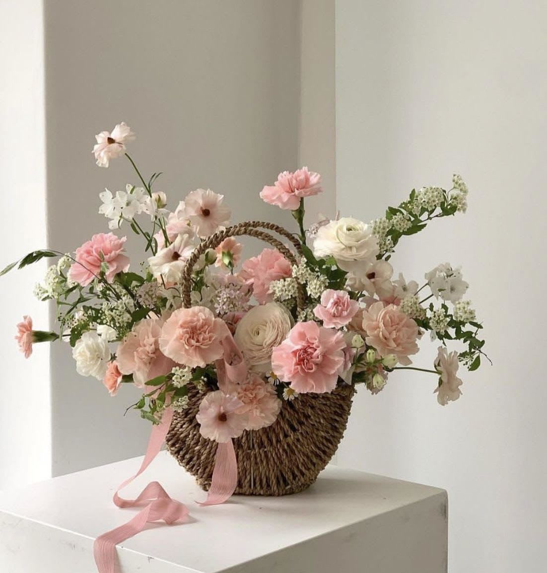 Always on my mind - Mothers day special! Whicker basket filled with roses, other flowers, and orchids