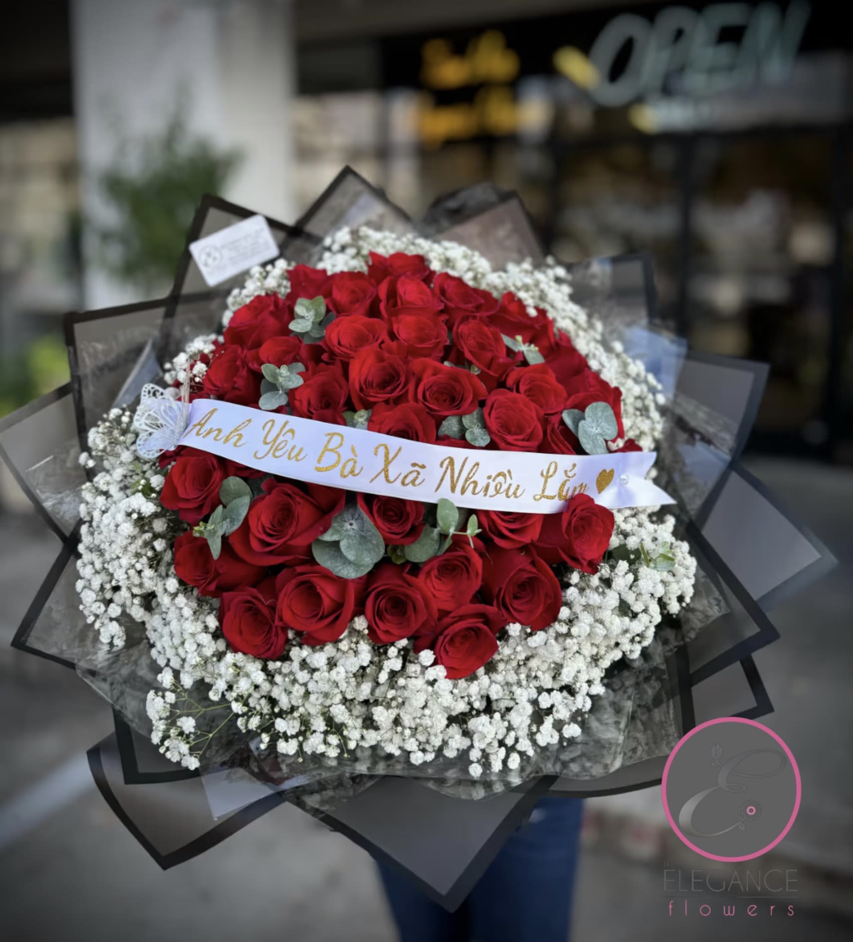 Forever Yours Bouquet Forever Yours Bouquet - *Please included changes if needed for the banner message at checkout or call us* Thank You ! A wrapped bouquet of flowers is a beautifully arranged collection of blooms, carefully selected and elegantly wrapped in decorative paper or fabric. These bouquets often feature a mix of fresh, vibrant flowers, and complemented by lush greenery. Wrapped bouquets are perfect for any occasion, from expressing love and gratitude to celebrating special moments, offering a thoughtful and visually stunning gift.