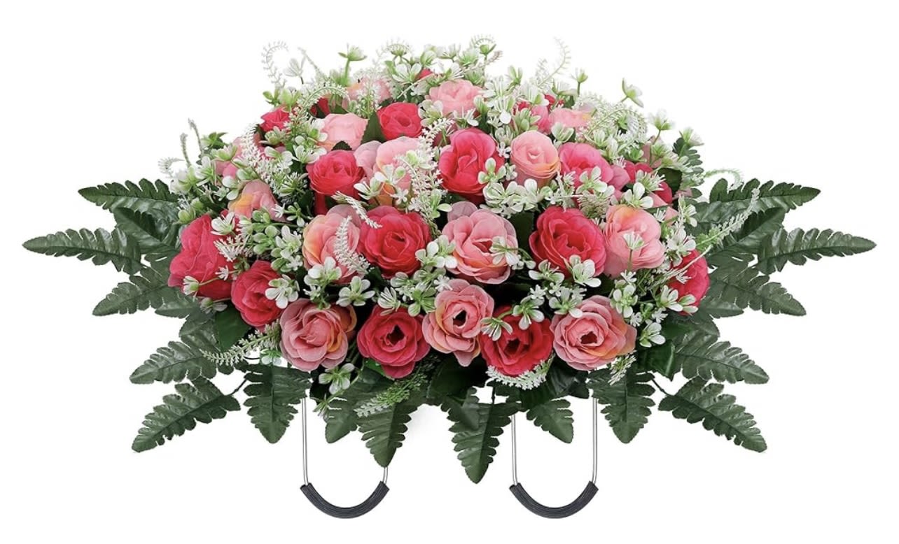 Tombstone Topper pink Tombstone Topper pink - Beautiful silk tombstone topper