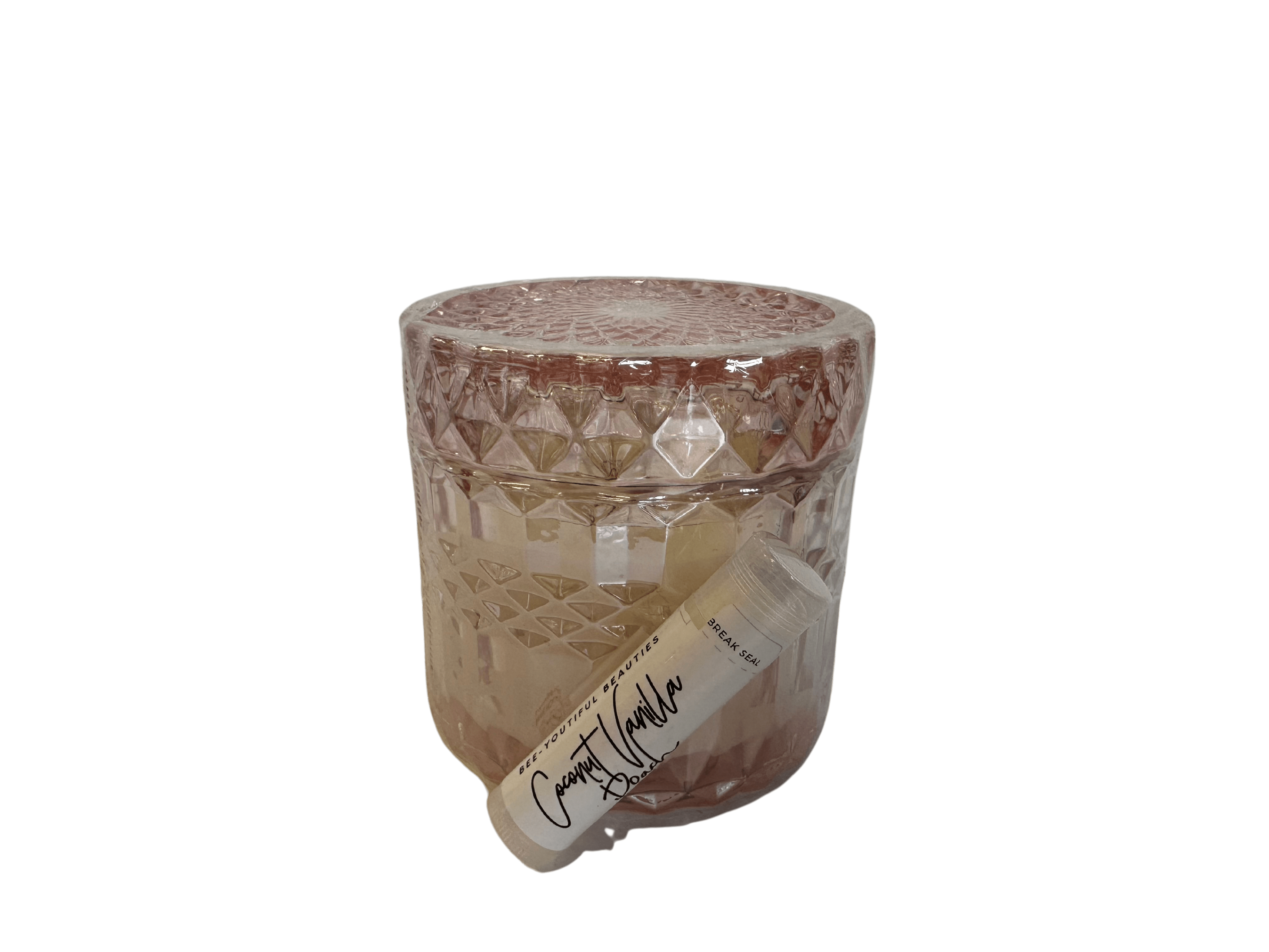 Mom's Signature Glow Package - Our Soi Petite Peony Candle paired with a Coconut chap stick wrapped up in cellophane and tied with a decorative bow is the perfect way to show mom how much she means to you.