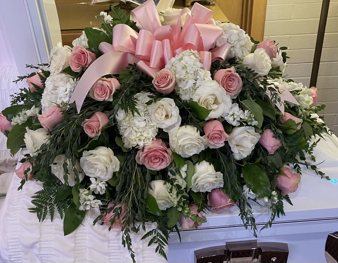 Pink and White Casket - Pink and white casket 