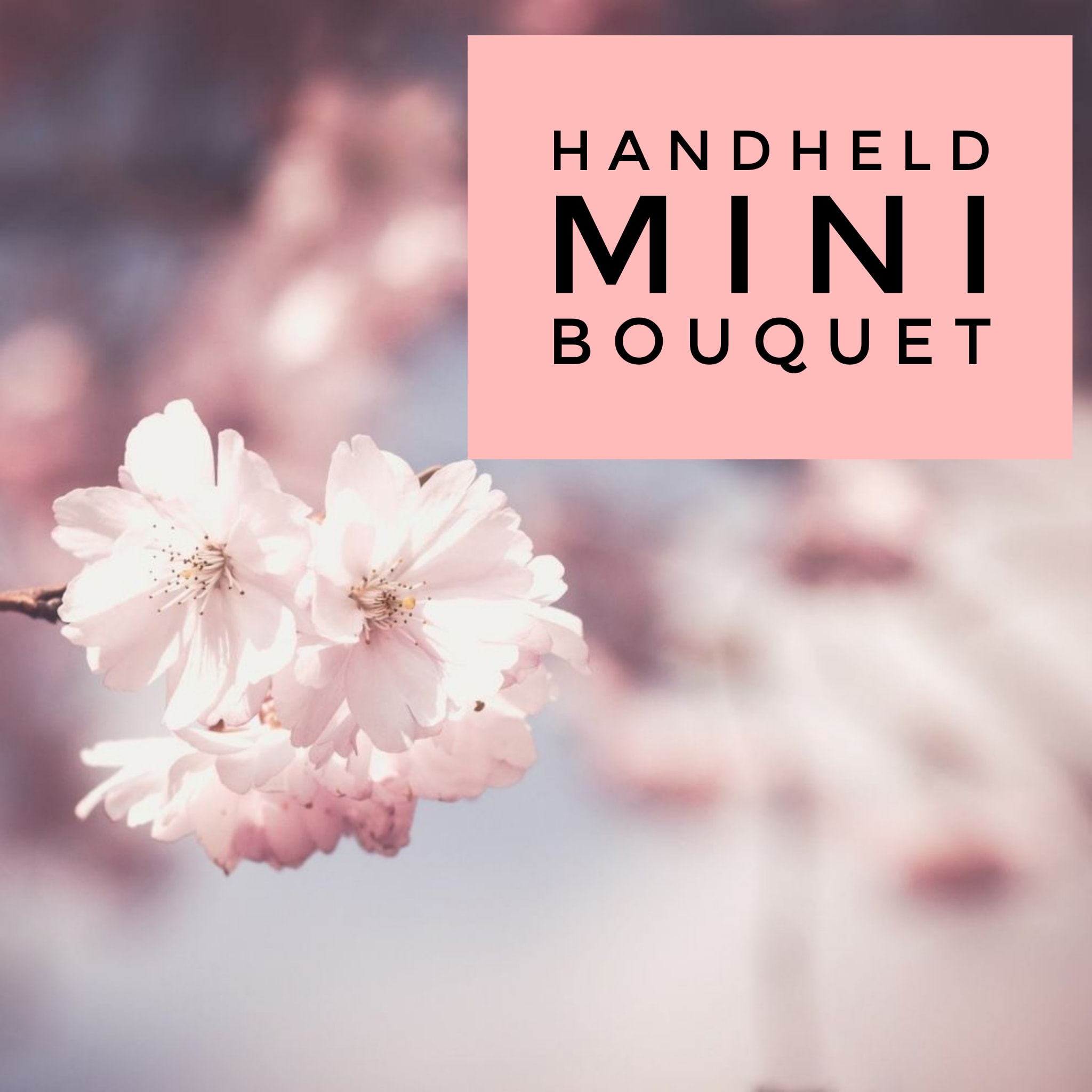 Mini Handheld Bouquet - Provide us with the color of the dress to coordinate with and leave the rest to us! We'll use the freshest flowers available to make a one-of-a-kind hand-tied bouquet.