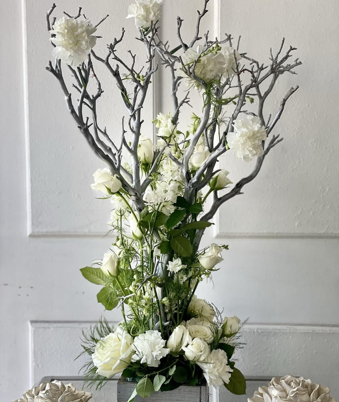 white wedding white wedding - A custom requested wedding arrangement that was incredible