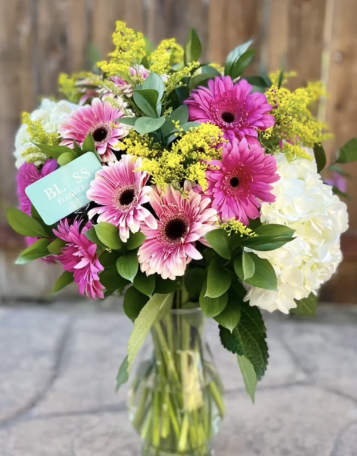 Bloom Boom! Bloom Boom! - This playful arrangement is bursting with joy! Radiates happiness and is sure to bring a smile to moms face.