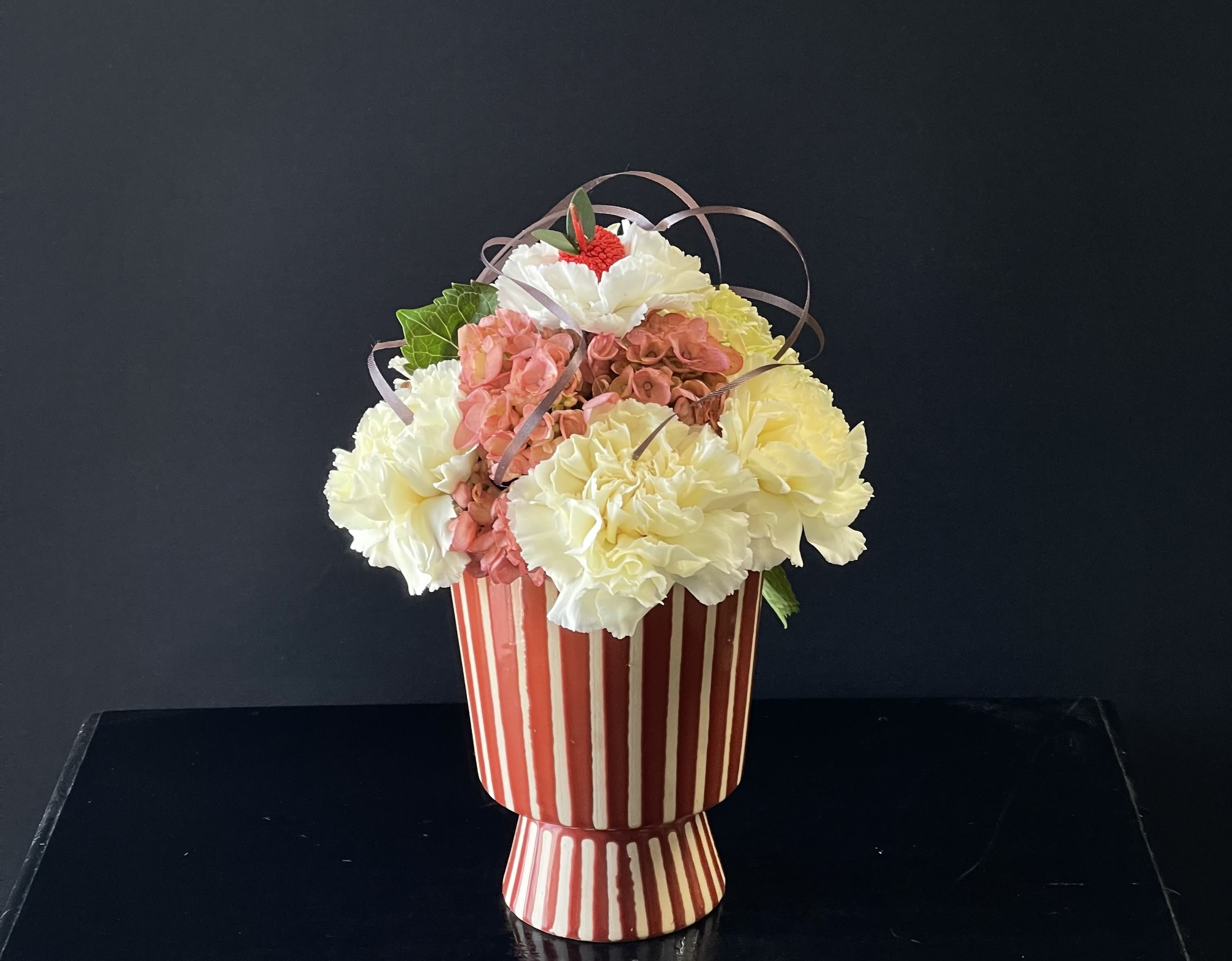 Hot Fudge Sundae  - Perfect and fun florals for a birthday or for someone who just loves ice cream!